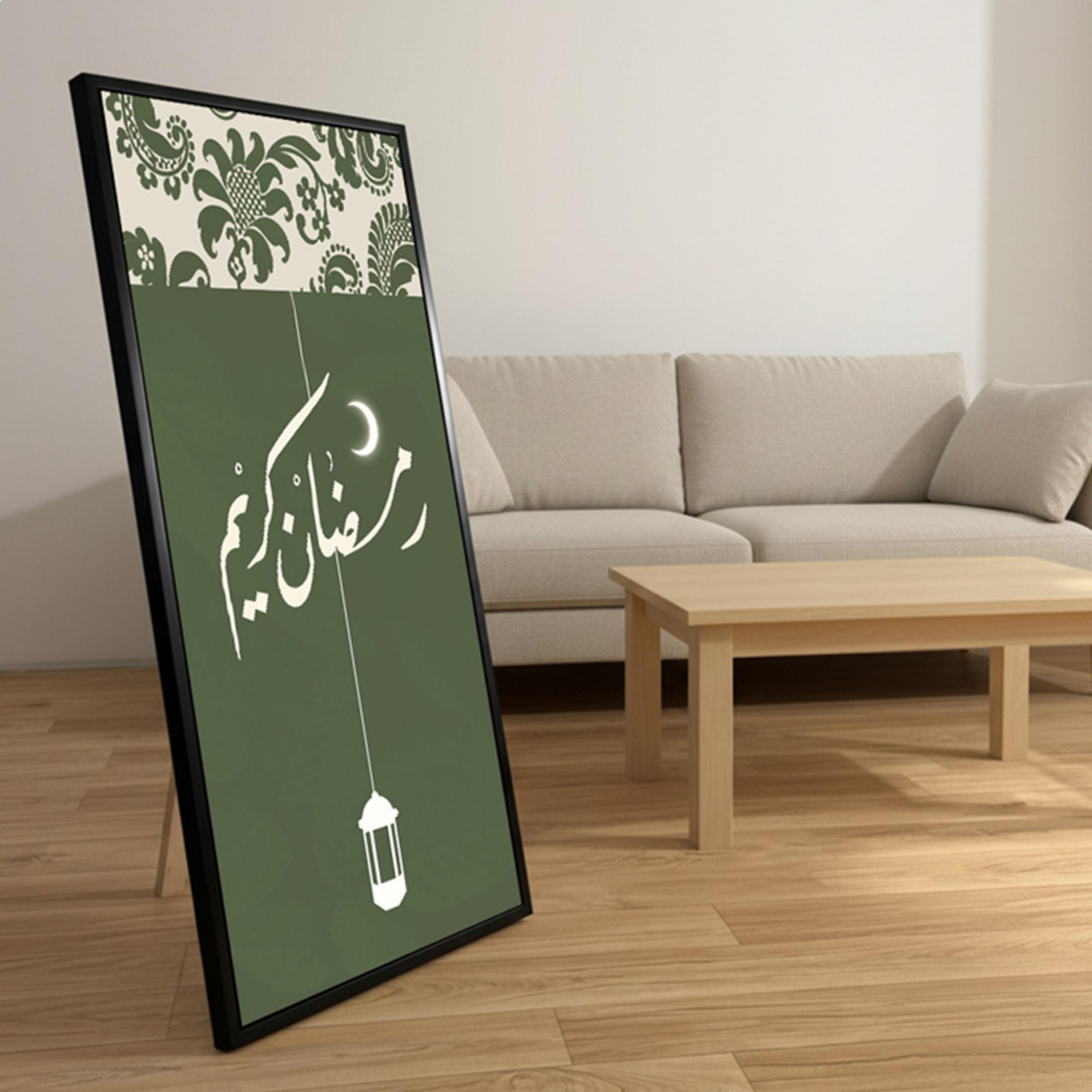 لوحة جدارية قماشية رمضان كريم-household-walldecorandmirrors-wallart-image-2