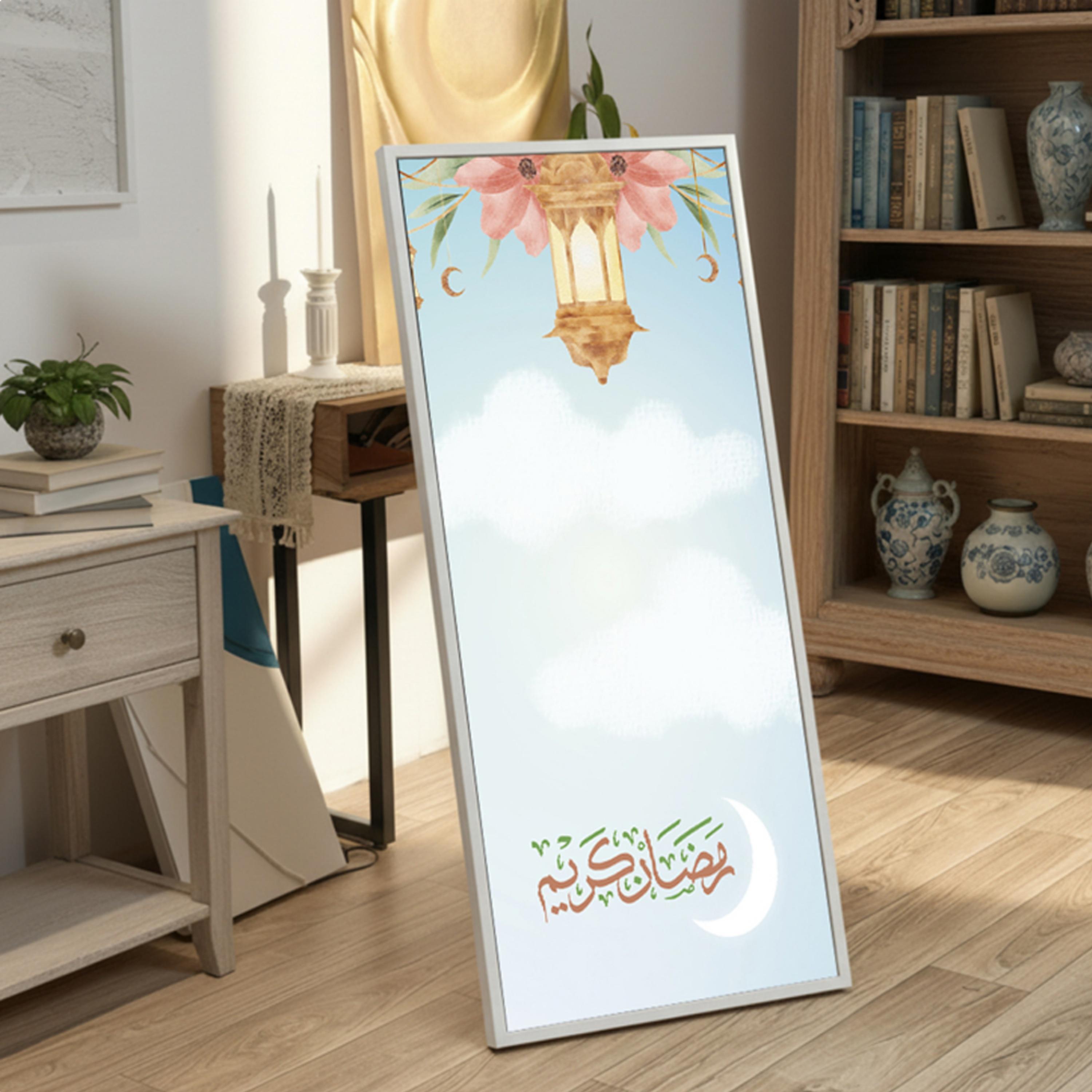 لوحة جدارية قماشية رمضان كريم-household-walldecorandmirrors-wallart-image-1