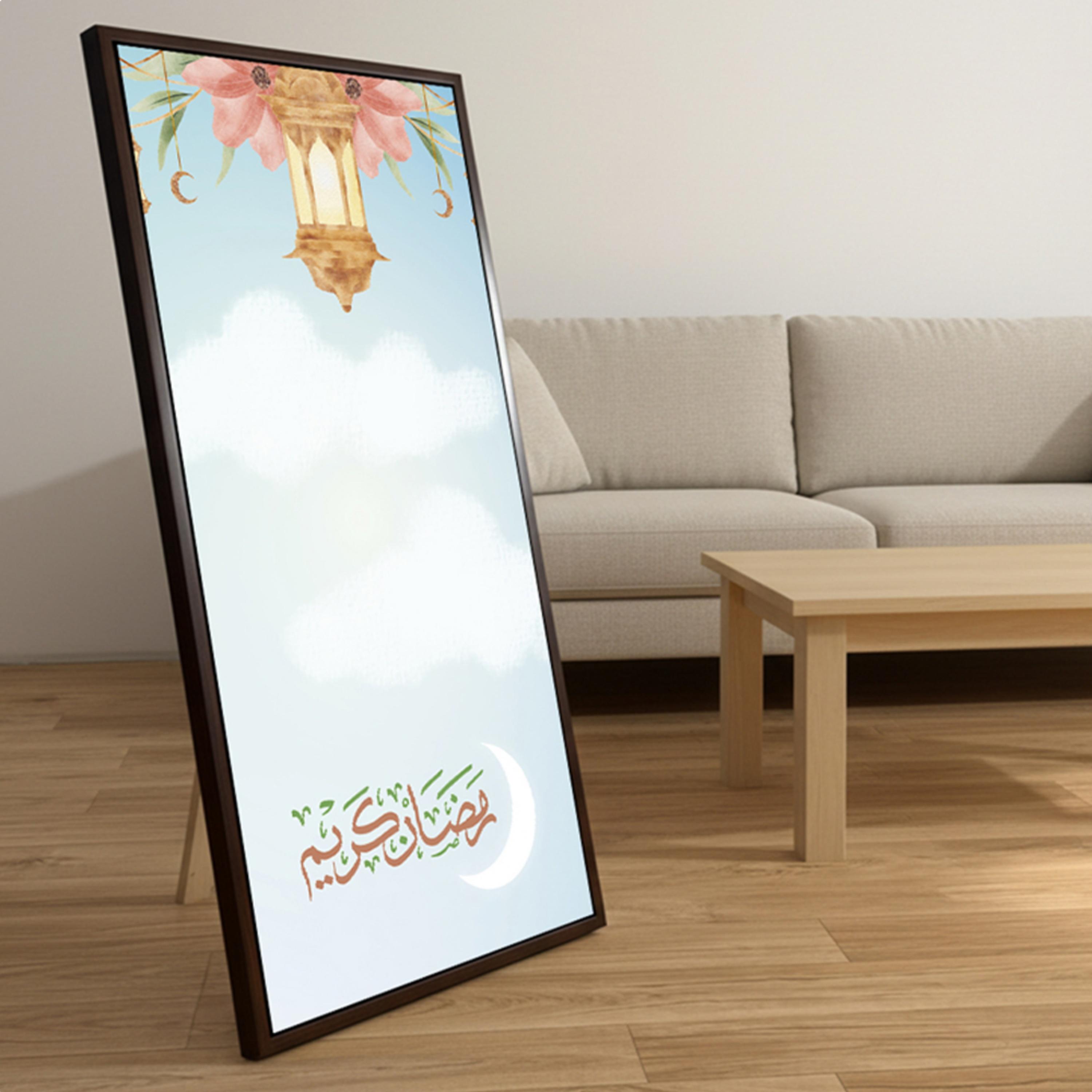 لوحة جدارية قماشية رمضان كريم-household-walldecorandmirrors-wallart-image-1