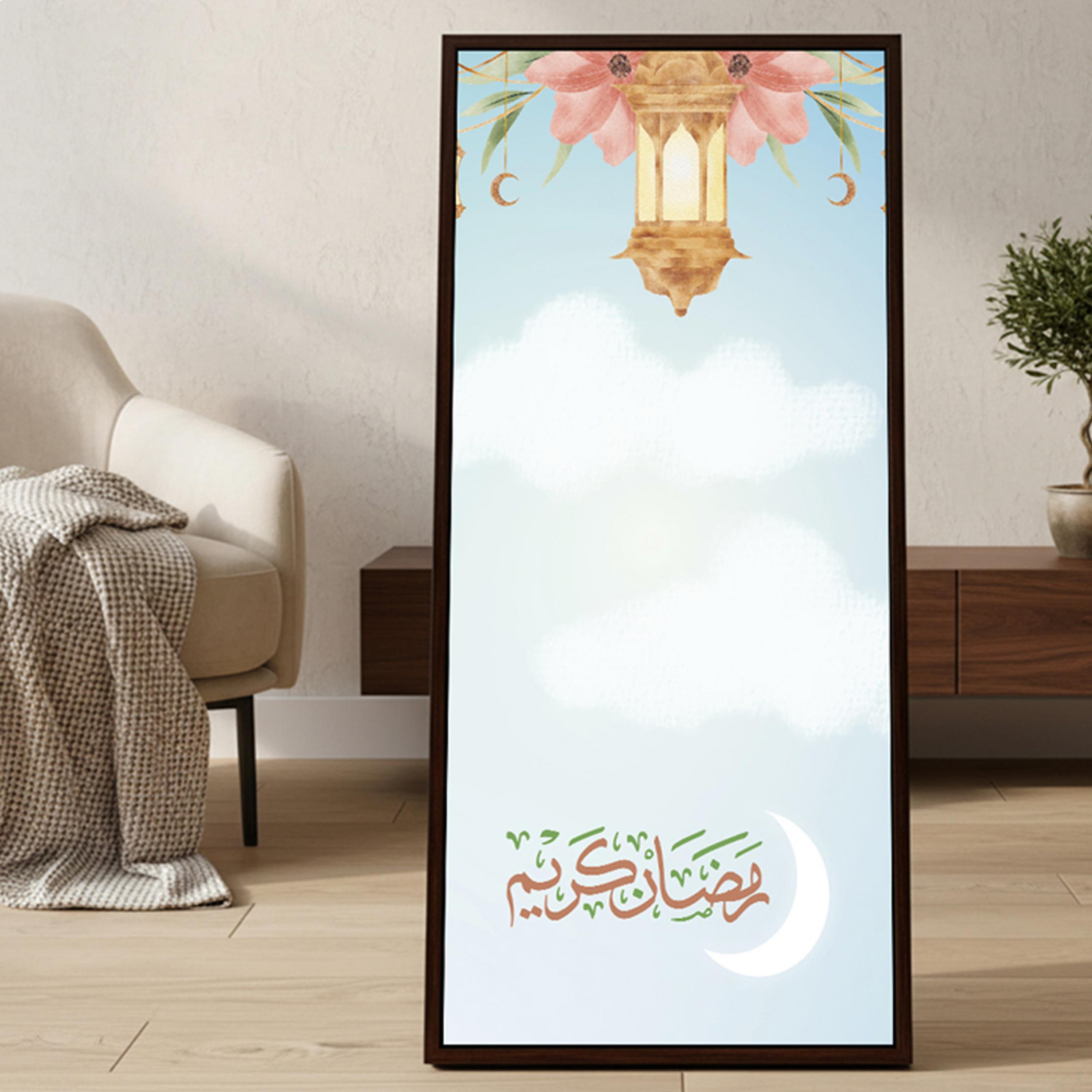 لوحة جدارية قماشية رمضان كريم-household-walldecorandmirrors-wallart-image-4
