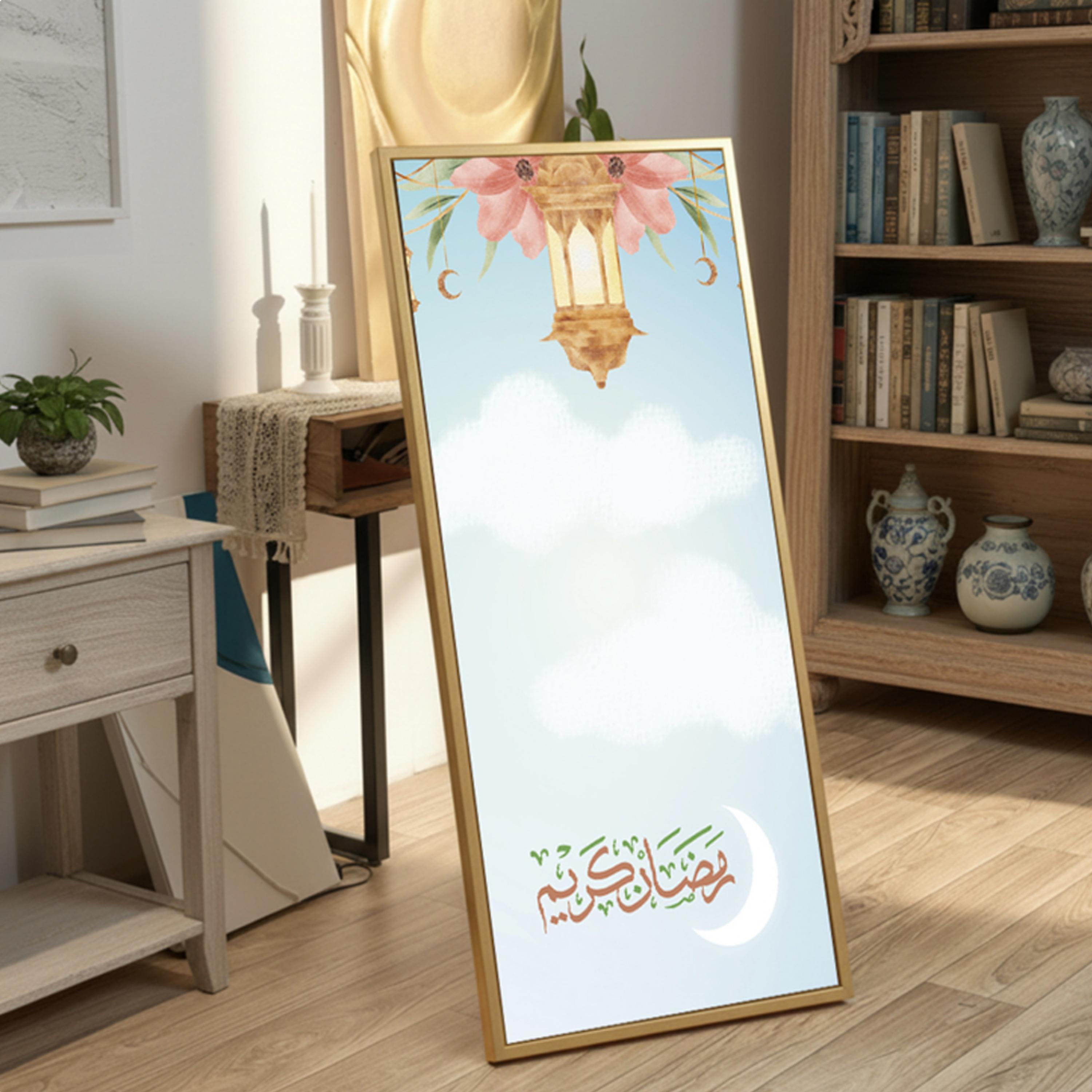 لوحة جدارية قماشية رمضان كريم-household-walldecorandmirrors-wallart-image-3