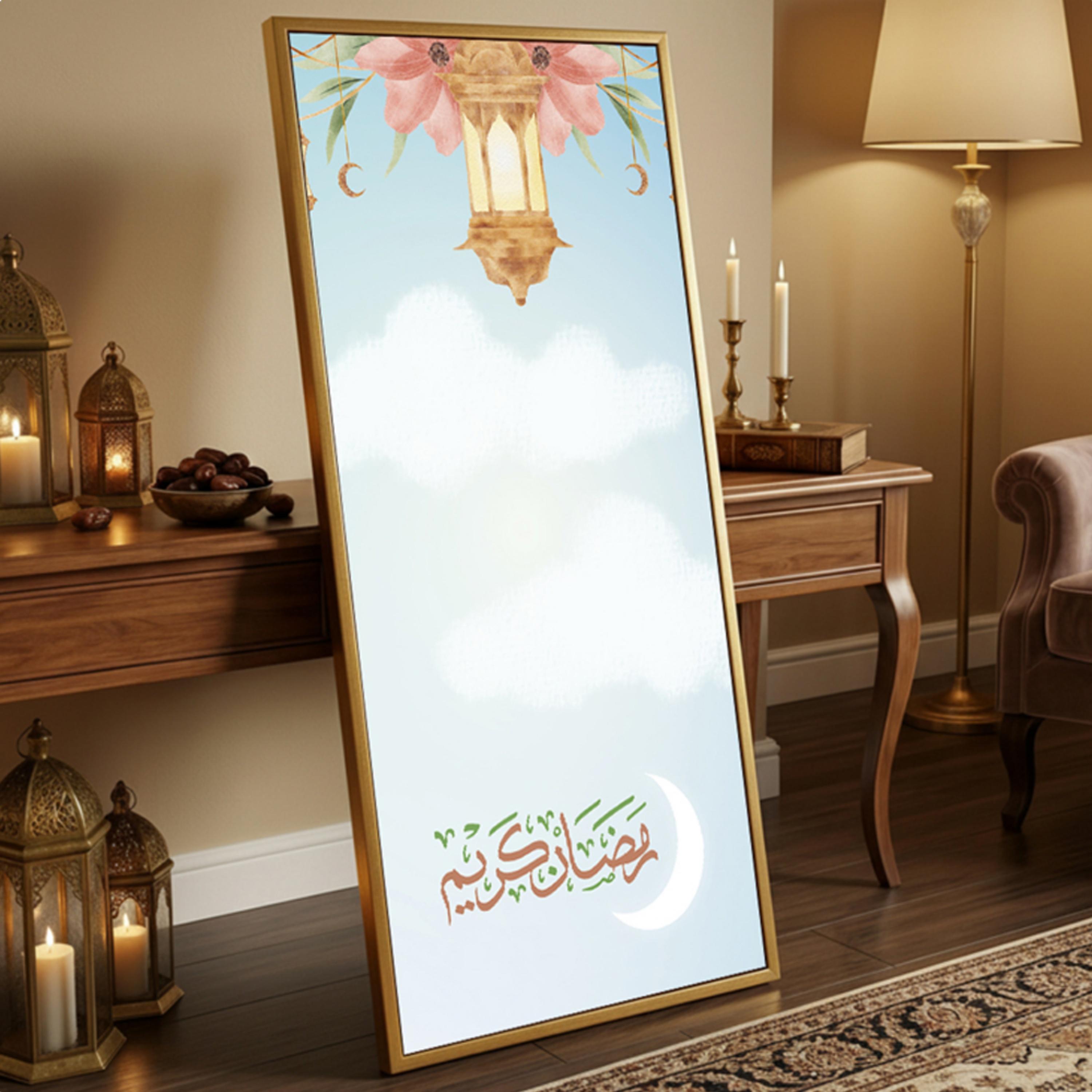 لوحة جدارية قماشية رمضان كريم-household-walldecorandmirrors-wallart-image-5