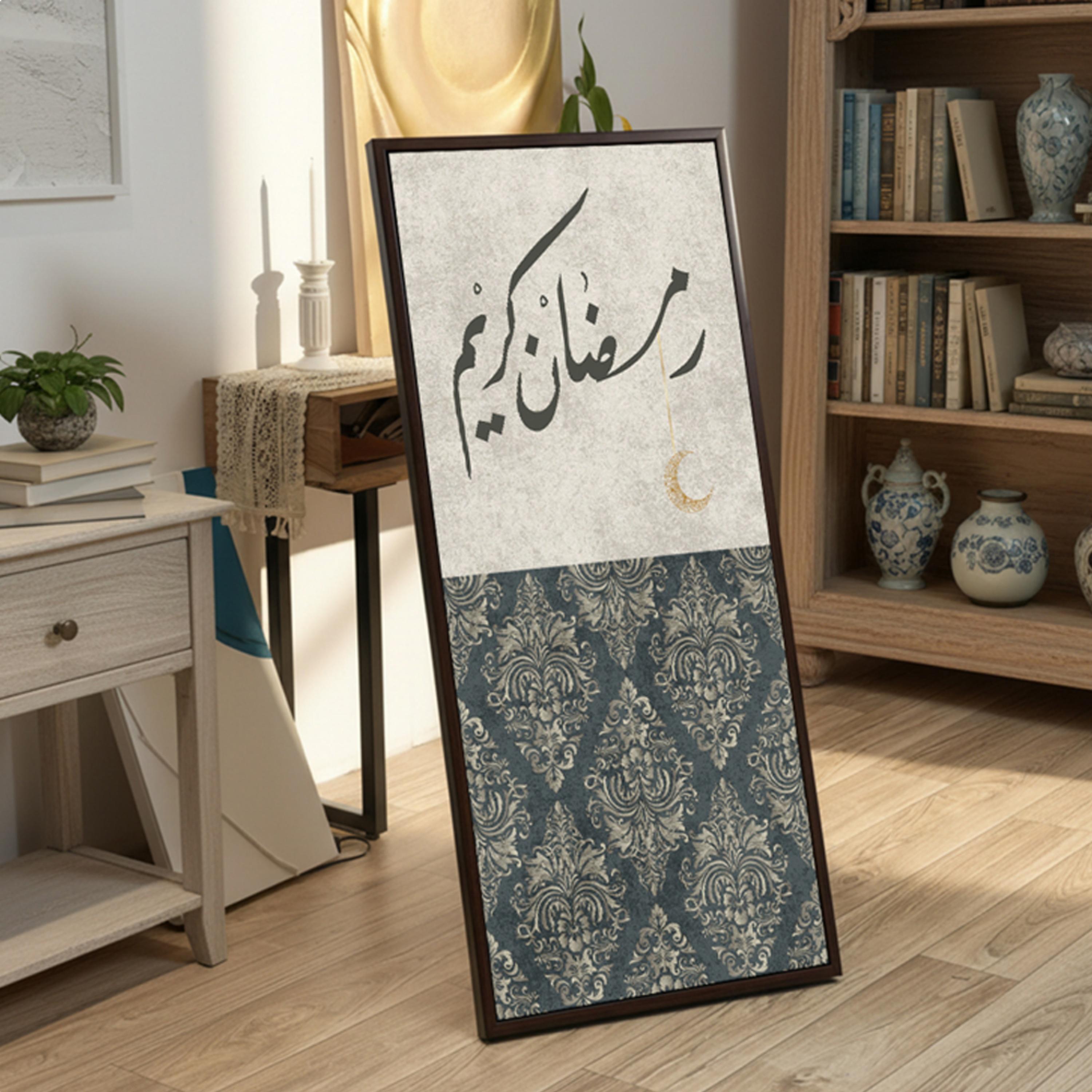 لوحة جدارية رمضان كريم قماشية-household-walldecorandmirrors-wallart-image-5