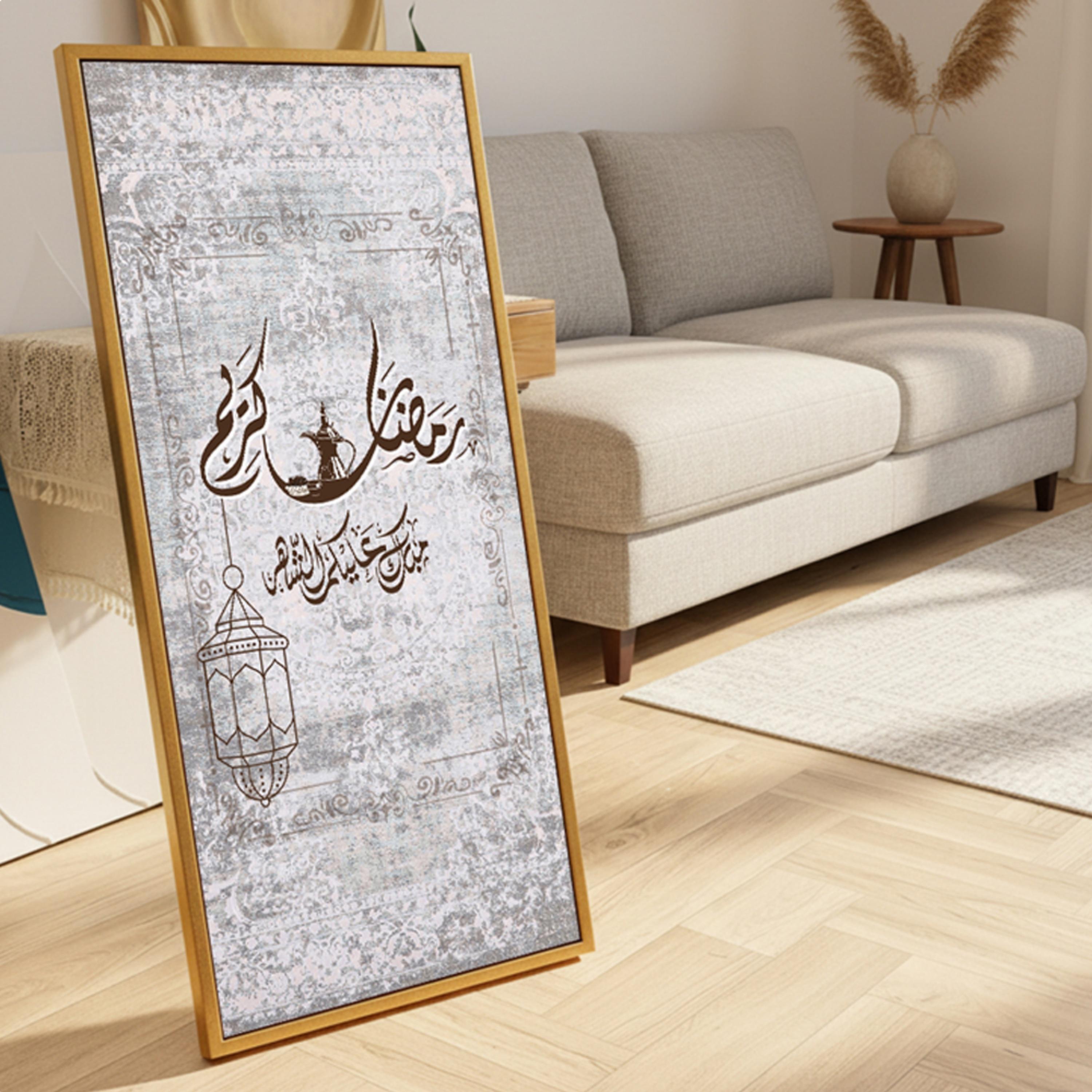 لوحة جدارية قماشية رمضان كريم-household-walldecorandmirrors-wallart-image-1