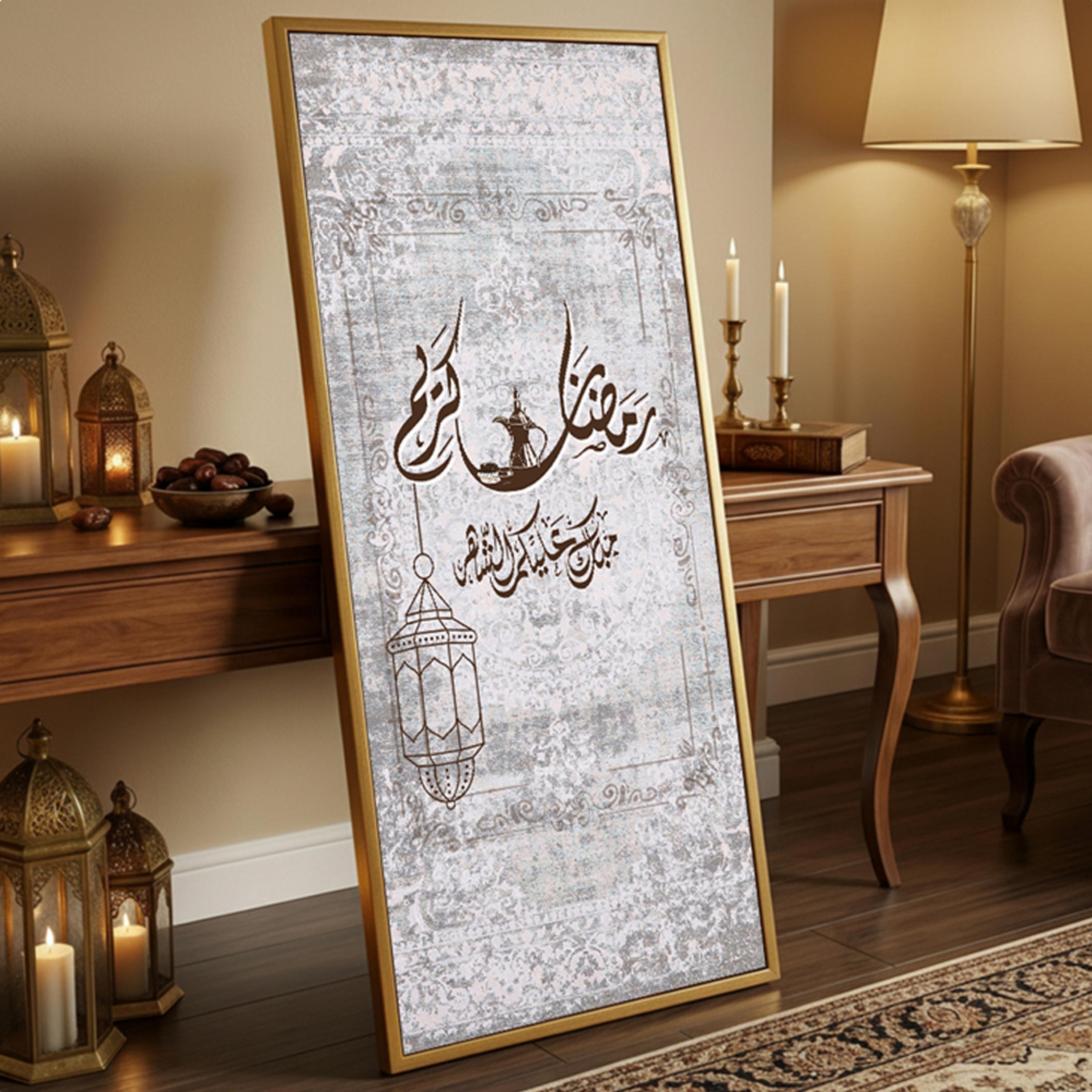 لوحة جدارية قماشية رمضان كريم-household-walldecorandmirrors-wallart-image-3