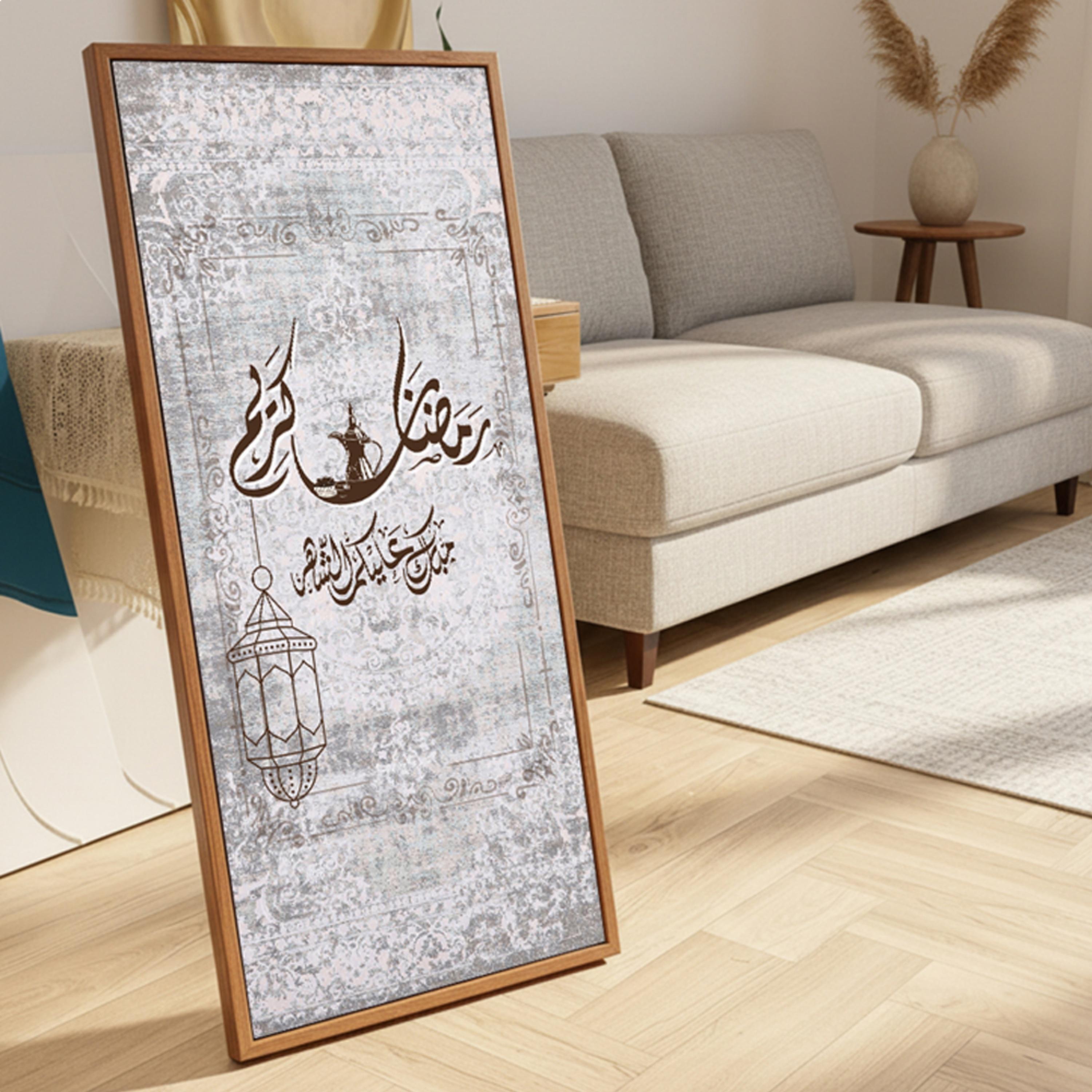 لوحة جدارية قماشية رمضان كريم-household-walldecorandmirrors-wallart-image-3
