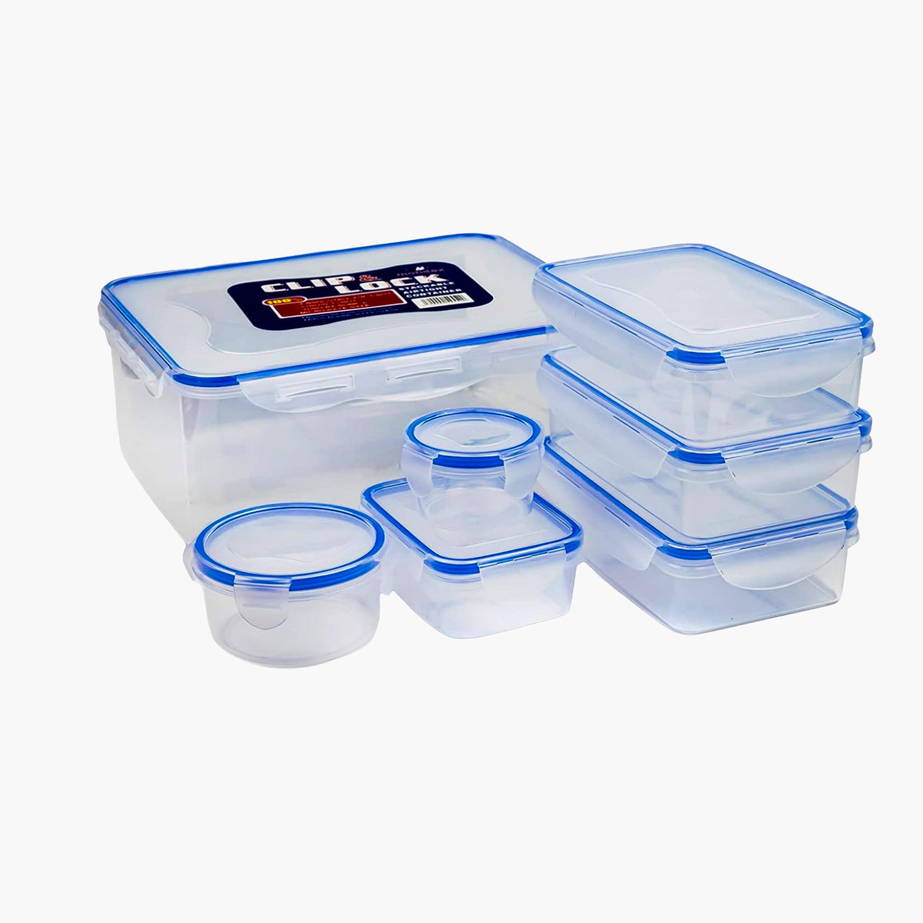 Mondex Polypropylene Clip Lock Food Storage Container Set-household-kitchen-foodstorage-pantryandstorage-image-1