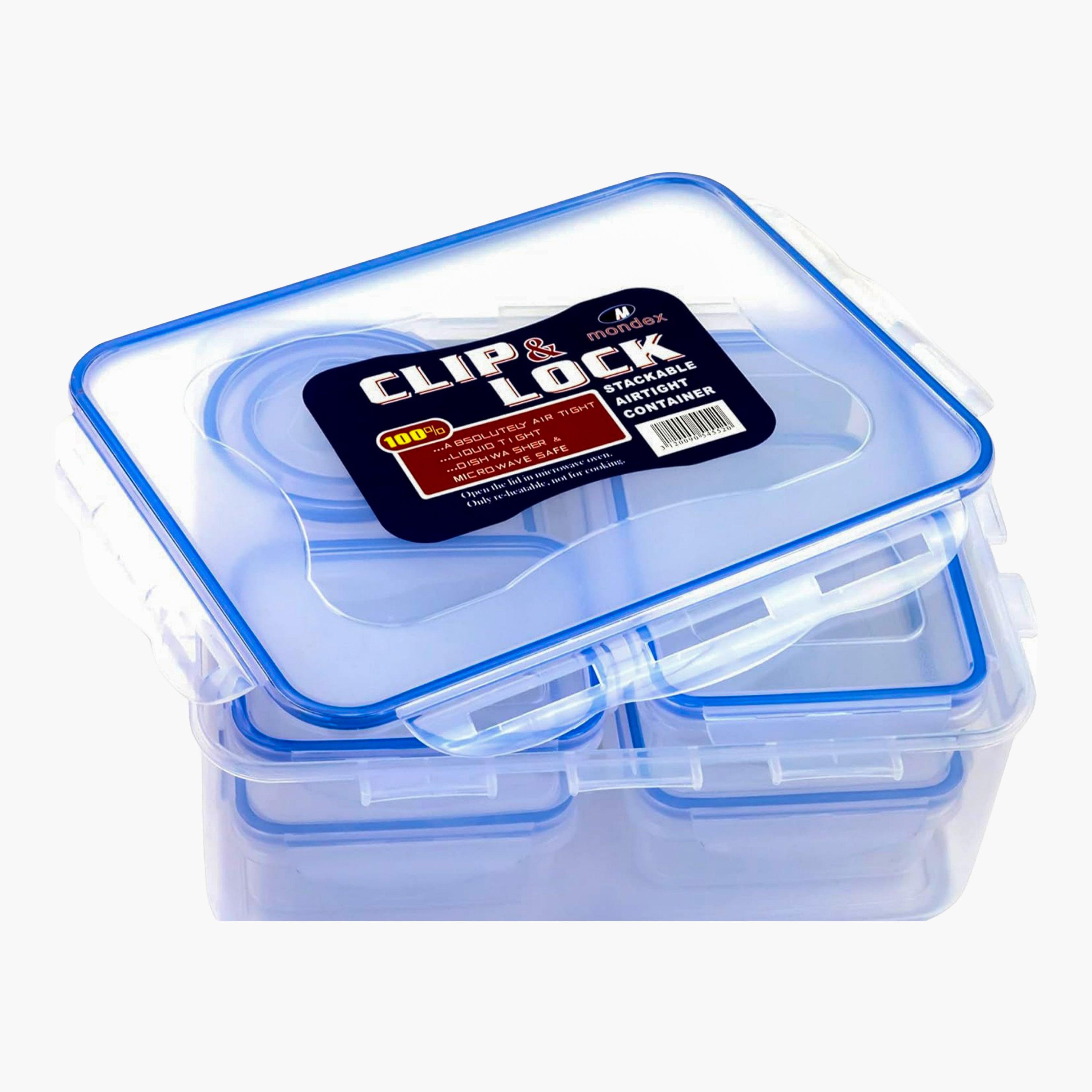Mondex Polypropylene Clip Lock Food Storage Container Set-household-kitchen-foodstorage-pantryandstorage-image-3