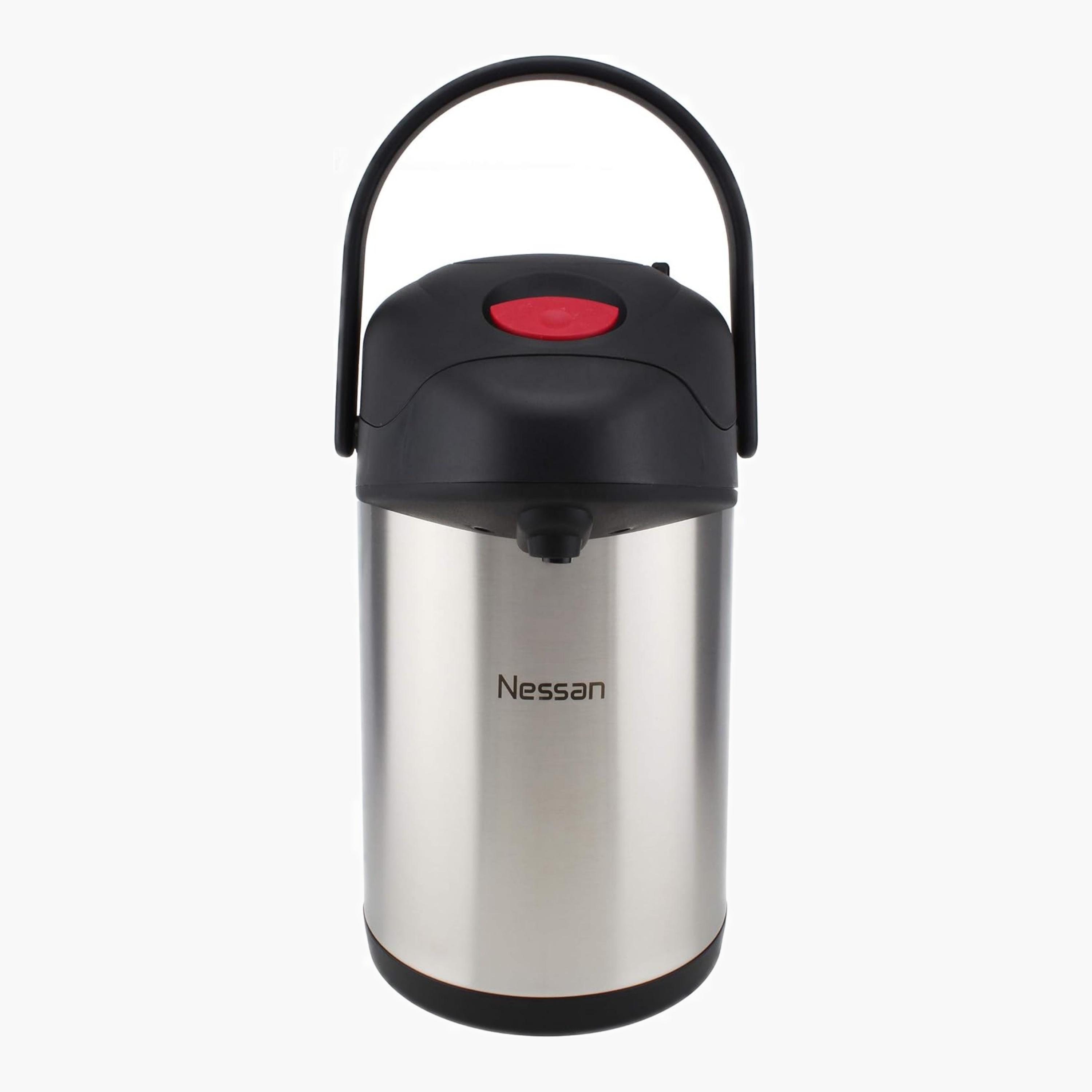 Nessan Insulated Insulated Pump Flask, Two Litres-household-dining-teaandcoffee-vacuumflaskscoffeeandteapots-image-3