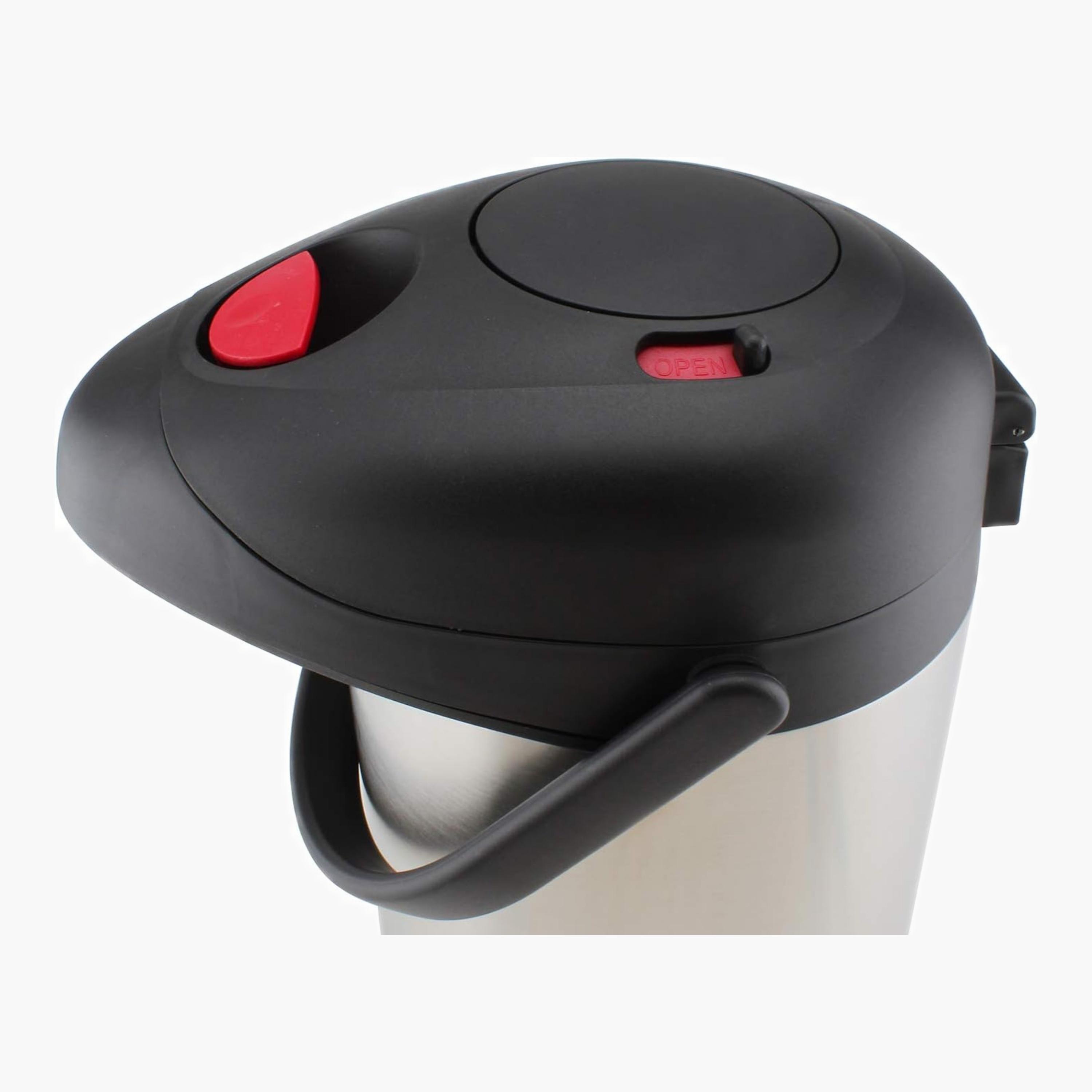 Nessan Insulated Insulated Pump Flask, Two Litres-household-dining-teaandcoffee-vacuumflaskscoffeeandteapots-image-5