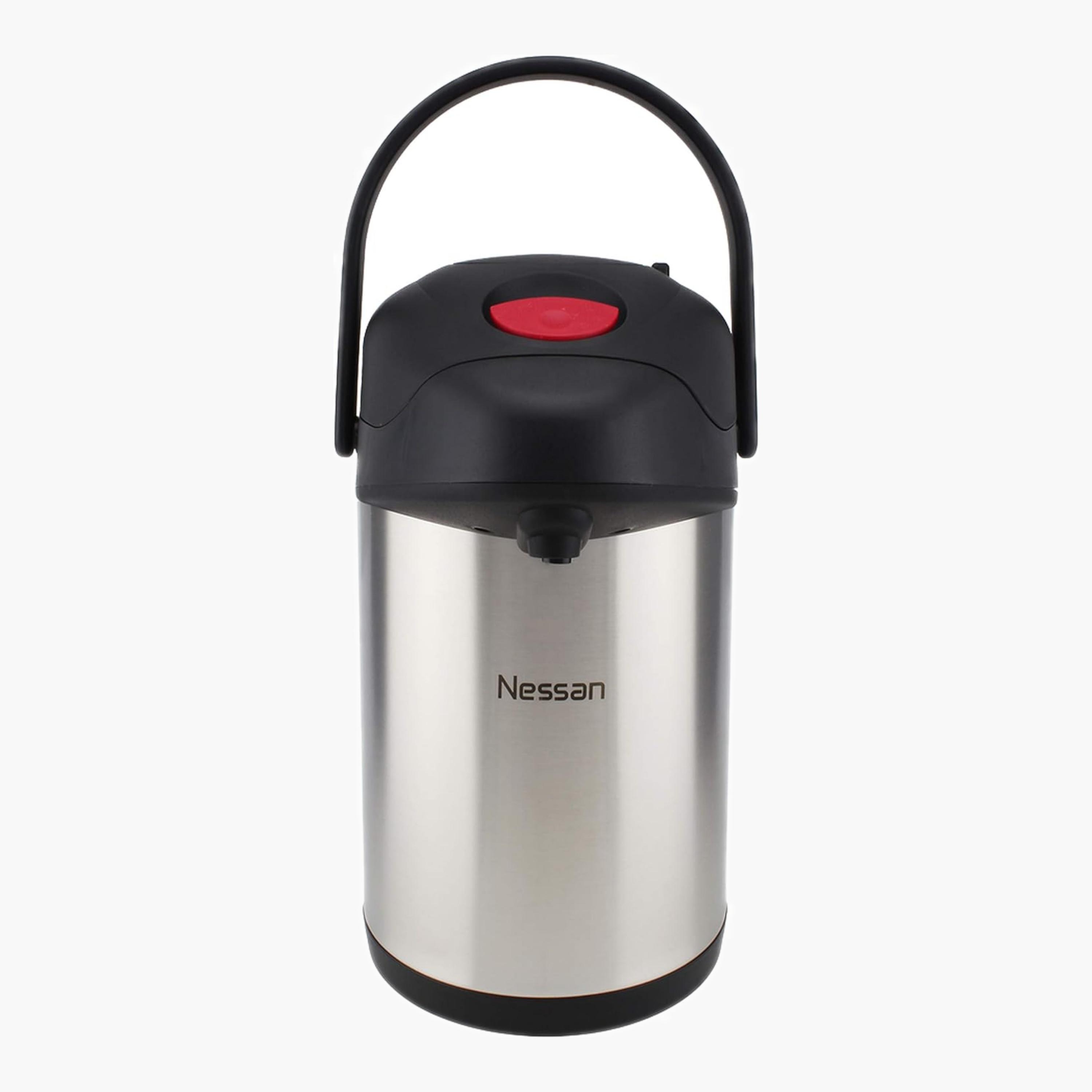Nessan Insulated Insulated Pump Flask, 3.5 Litre-household-dining-teaandcoffee-vacuumflaskscoffeeandteapots-image-3
