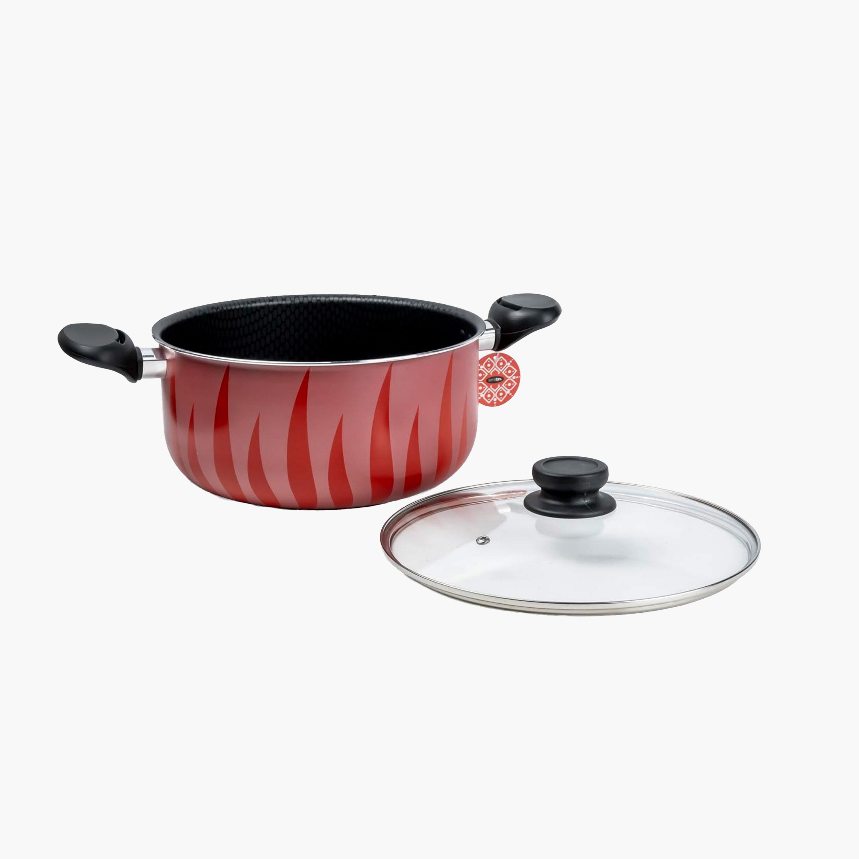 SENSTAN Flame Flame Design Non-Stick Casserole 24cm-household-dining-serveware-foodwarmersandcasseroles-image-3
