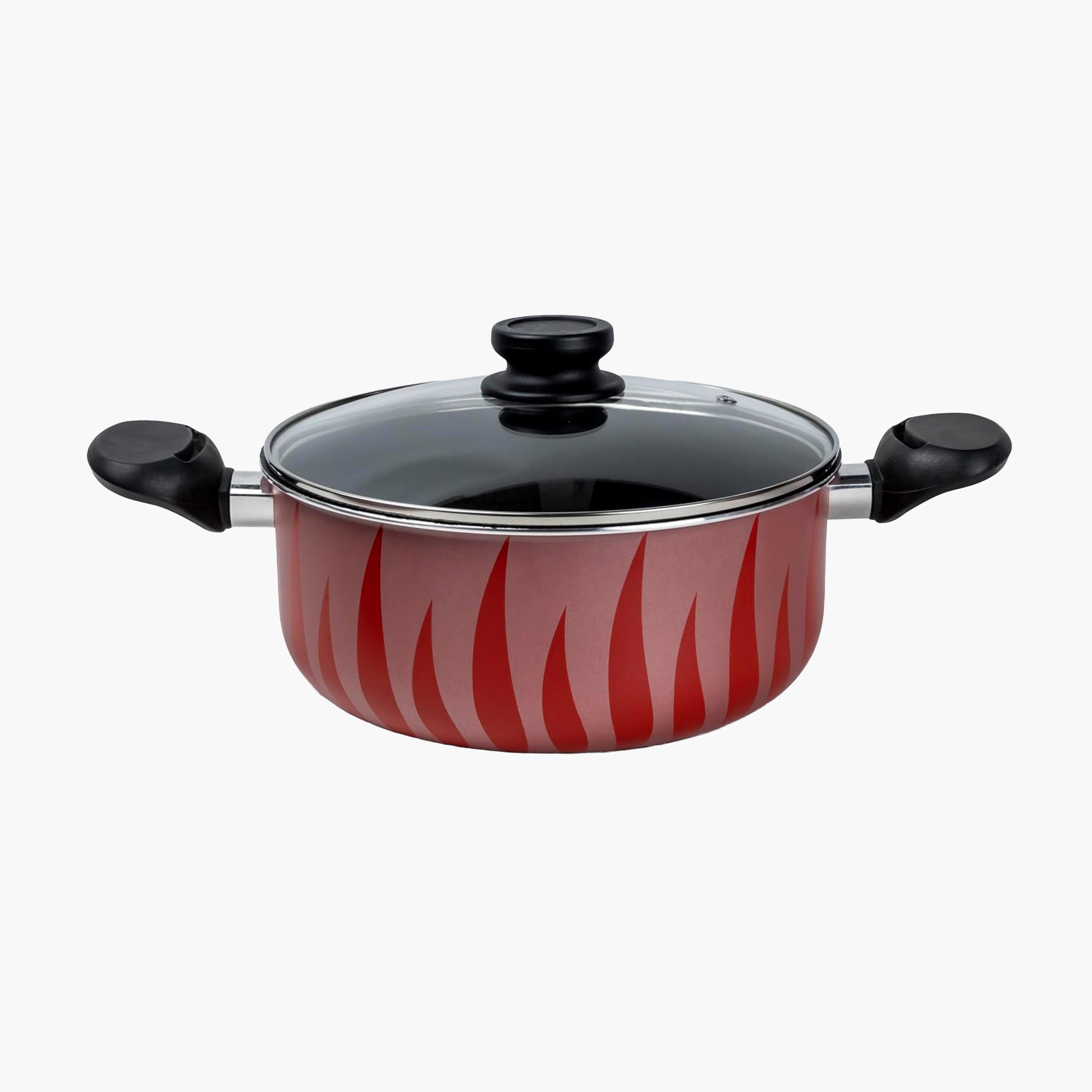 SENSTAN Red Flame Pattern Aluminium Cooking Pot-household-kitchen-cookware-potsandpans-image-3