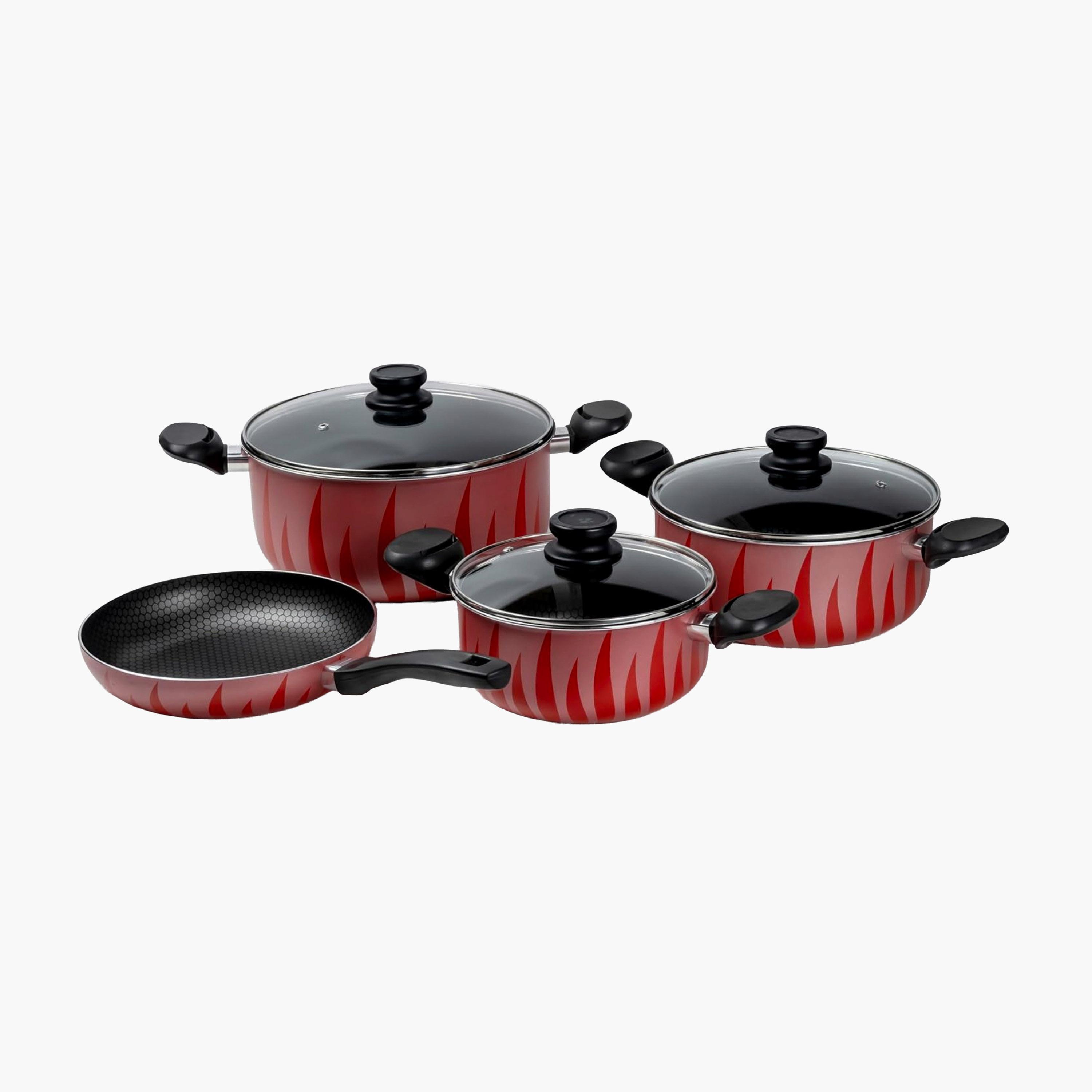 SENSTAN Red Flame Pattern Aluminium Cooking Pot-household-kitchen-cookware-potsandpans-image-6