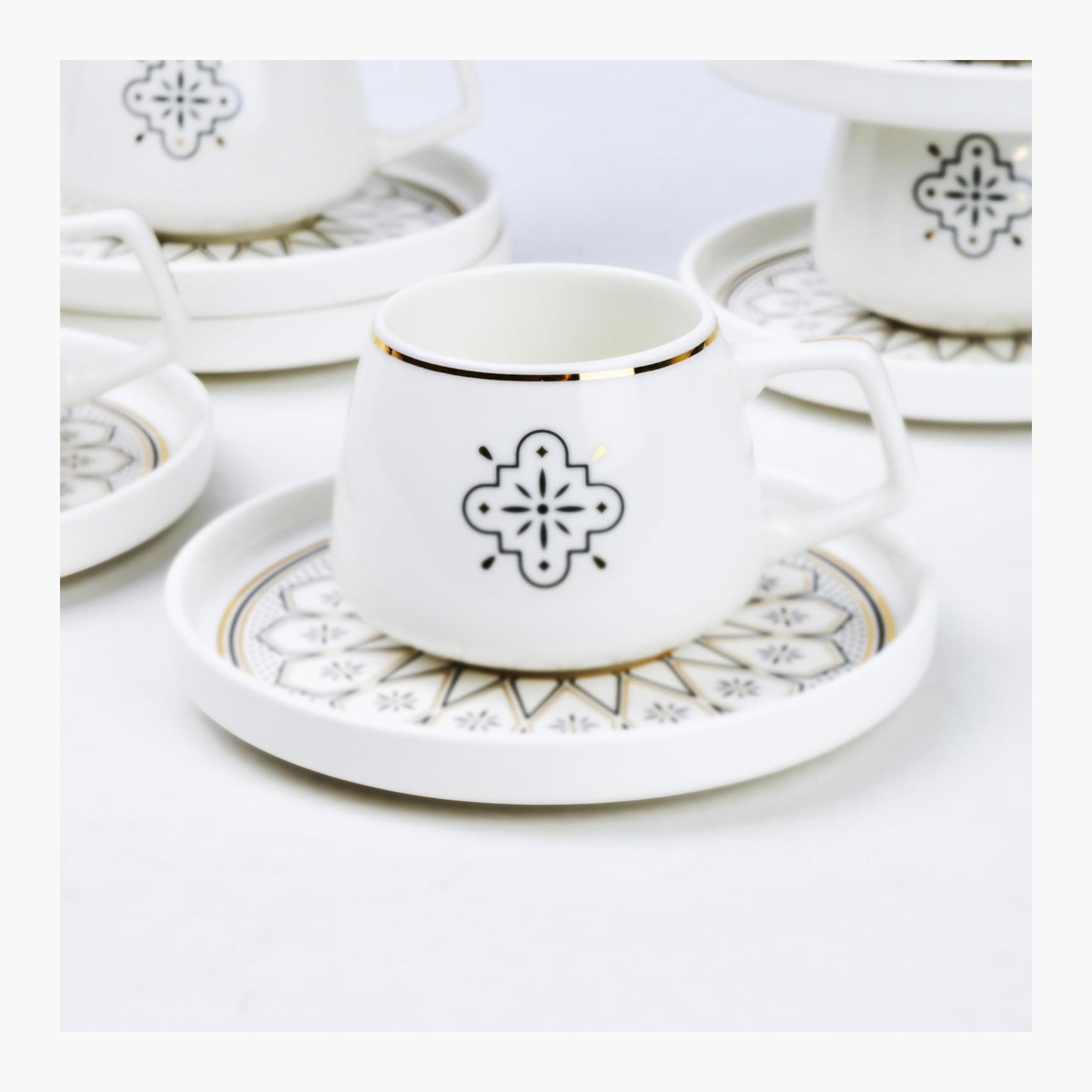 Shallow New Patterned New Bone China Coffee Set-household-dining-teaandcoffee-teaandcoffeesets-image-5