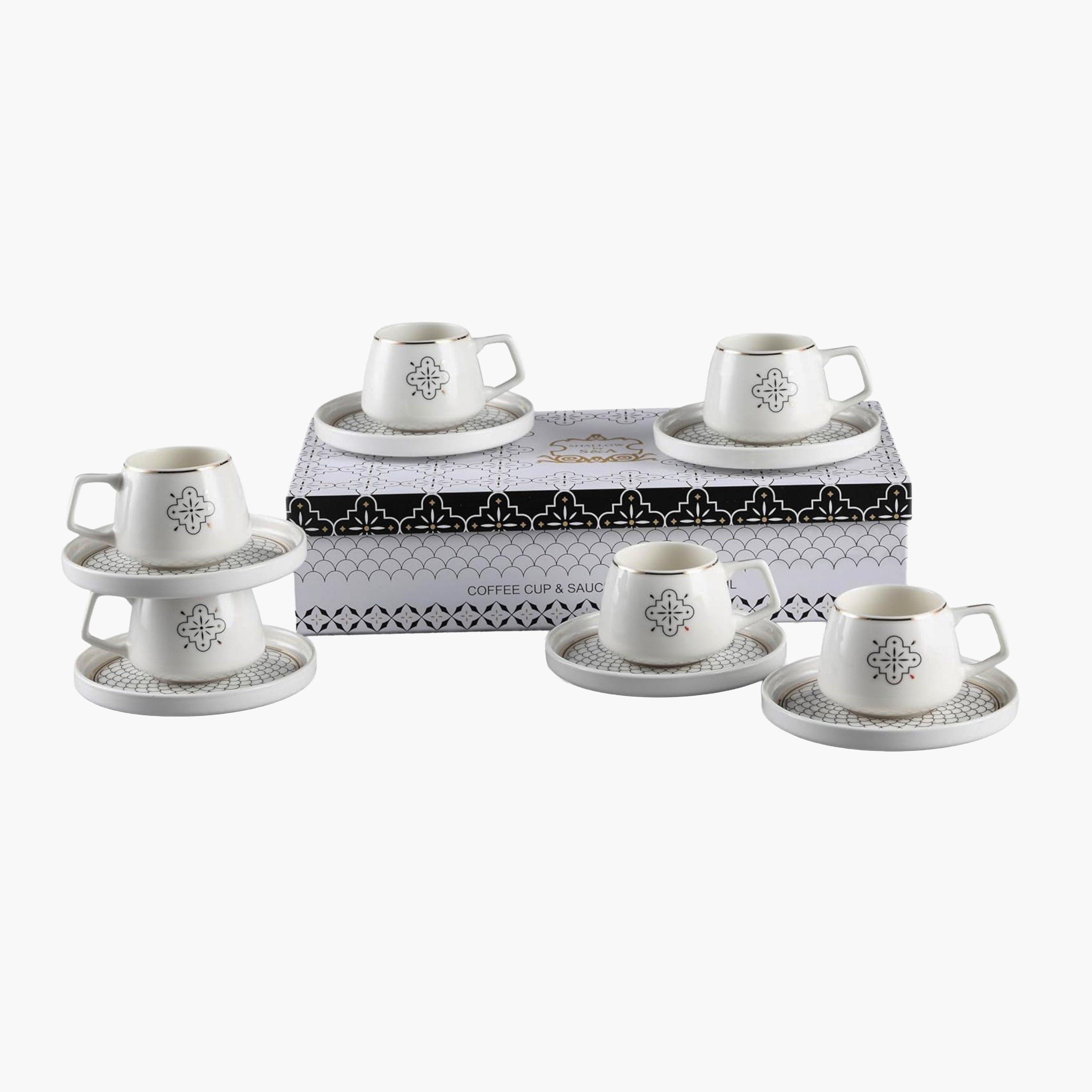 Shallow New Patterned New Bone China Coffee Set-household-dining-teaandcoffee-teaandcoffeesets-image-6