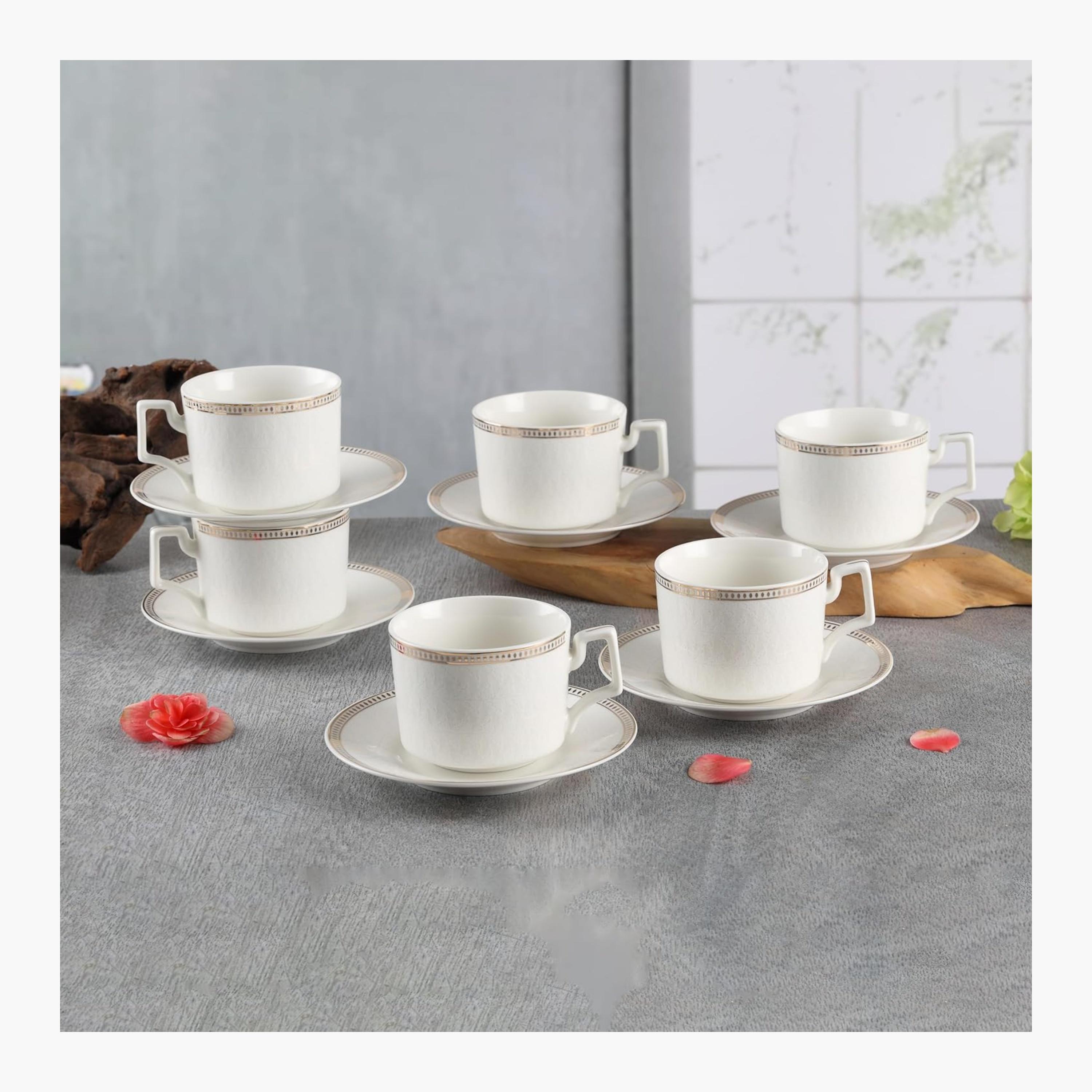 Shallow New Elegant Bone China Tea Cup Set-household-dining-teaandcoffee-teaandcoffeesets-image-2