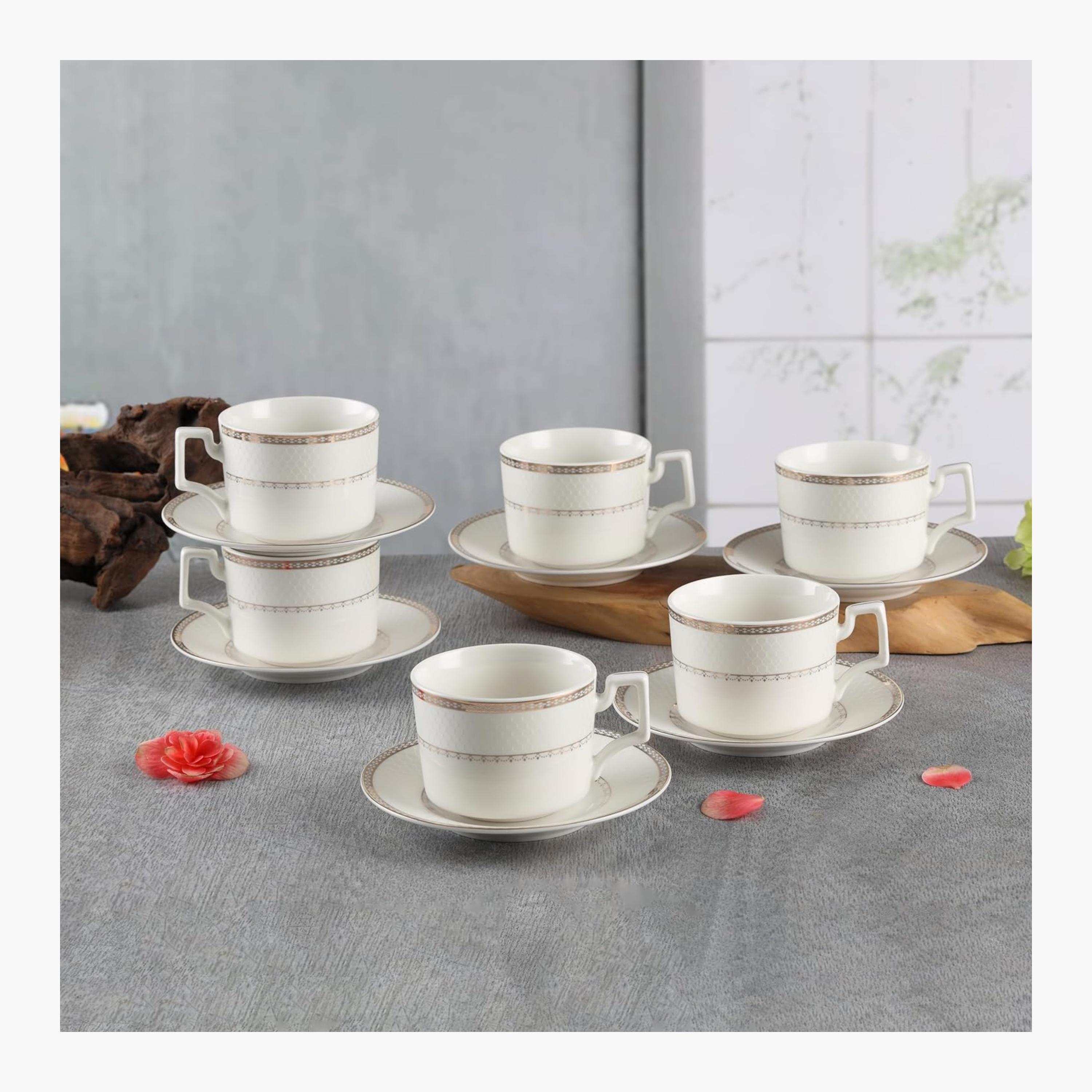 Shallow New Elegant Bone China Tea Cup Set-household-dining-teaandcoffee-teaandcoffeesets-image-5