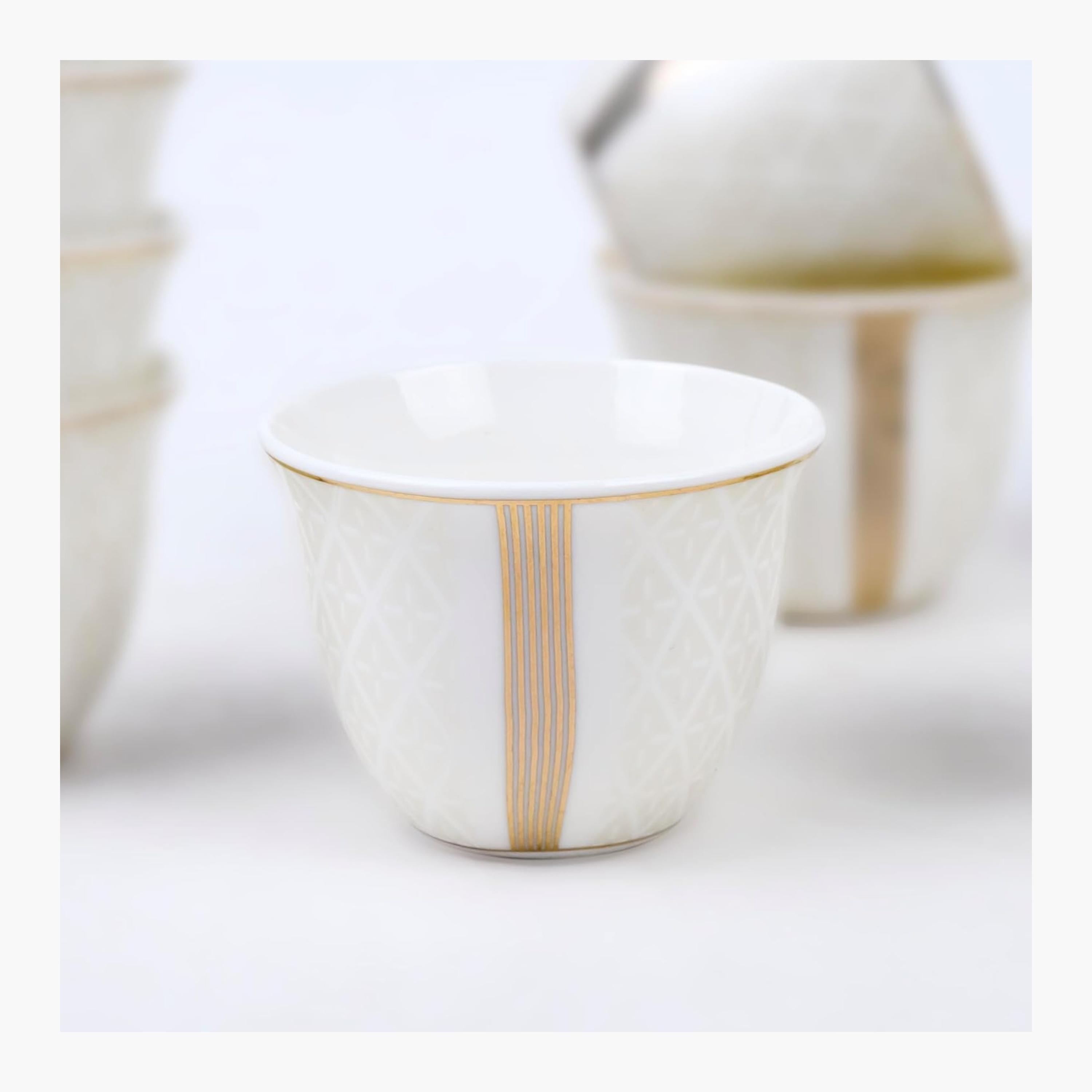 Shallow Porcelain Cawa Cup Set, 80ml, 12 Pieces-household-dining-teaandcoffee-teaandcoffeesets-image-4