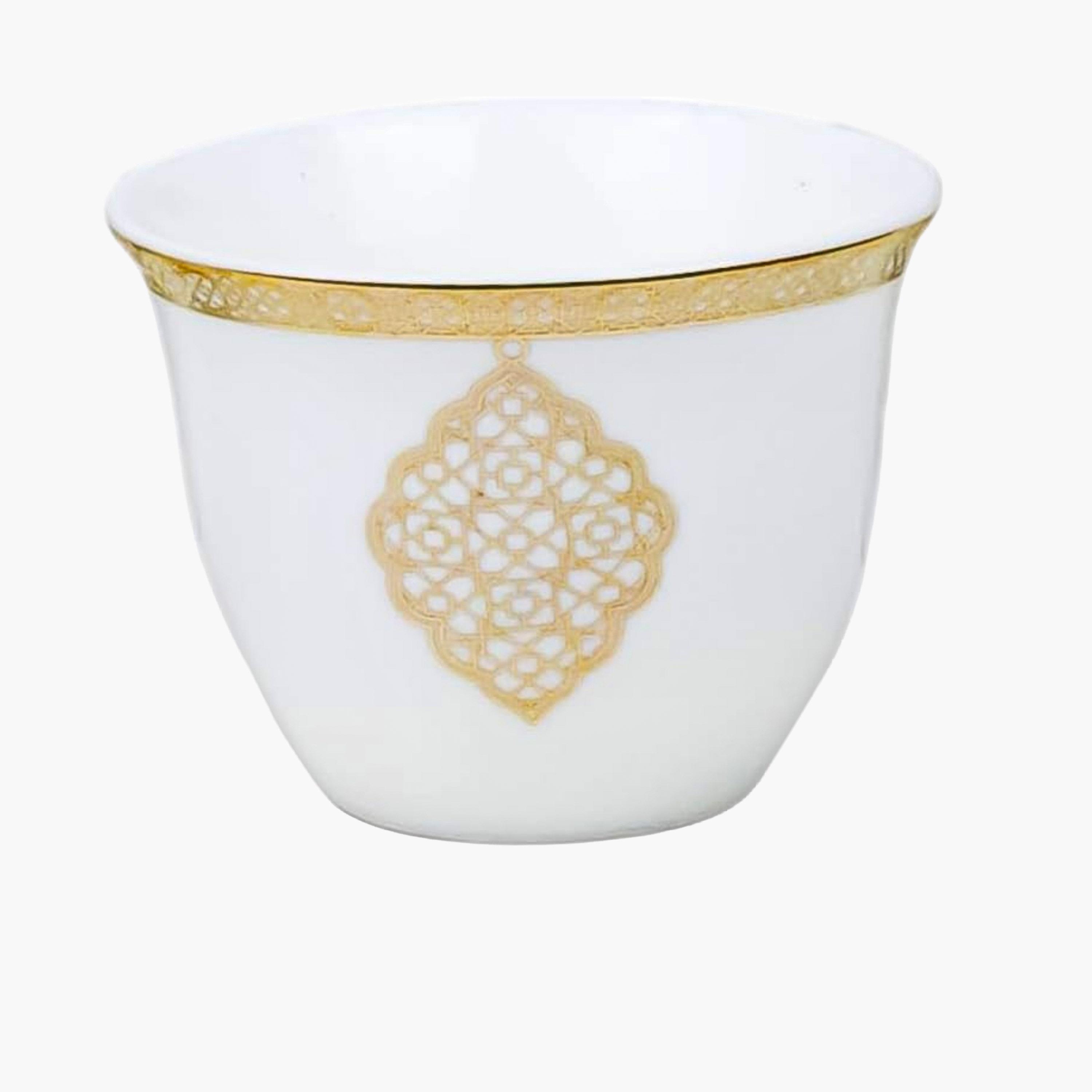 Shallow Porcelain Cawa Cup Set, 12 Pieces-household-dining-teaandcoffee-teaandcoffeesets-image-3