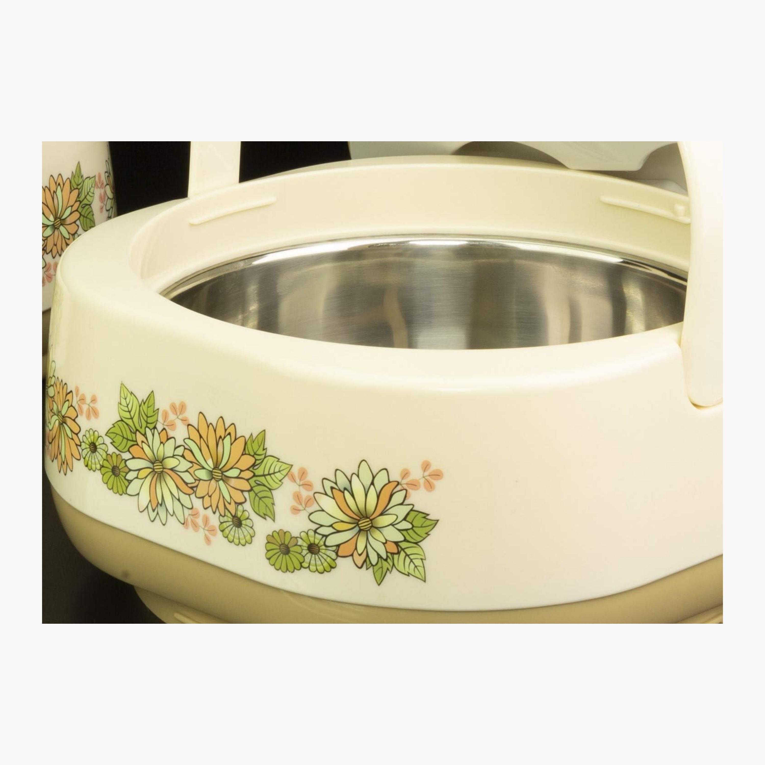 Springs Hot Cream Floral Insulated Food Container-household-kitchen-foodstorage-pantryandstorage-image-1