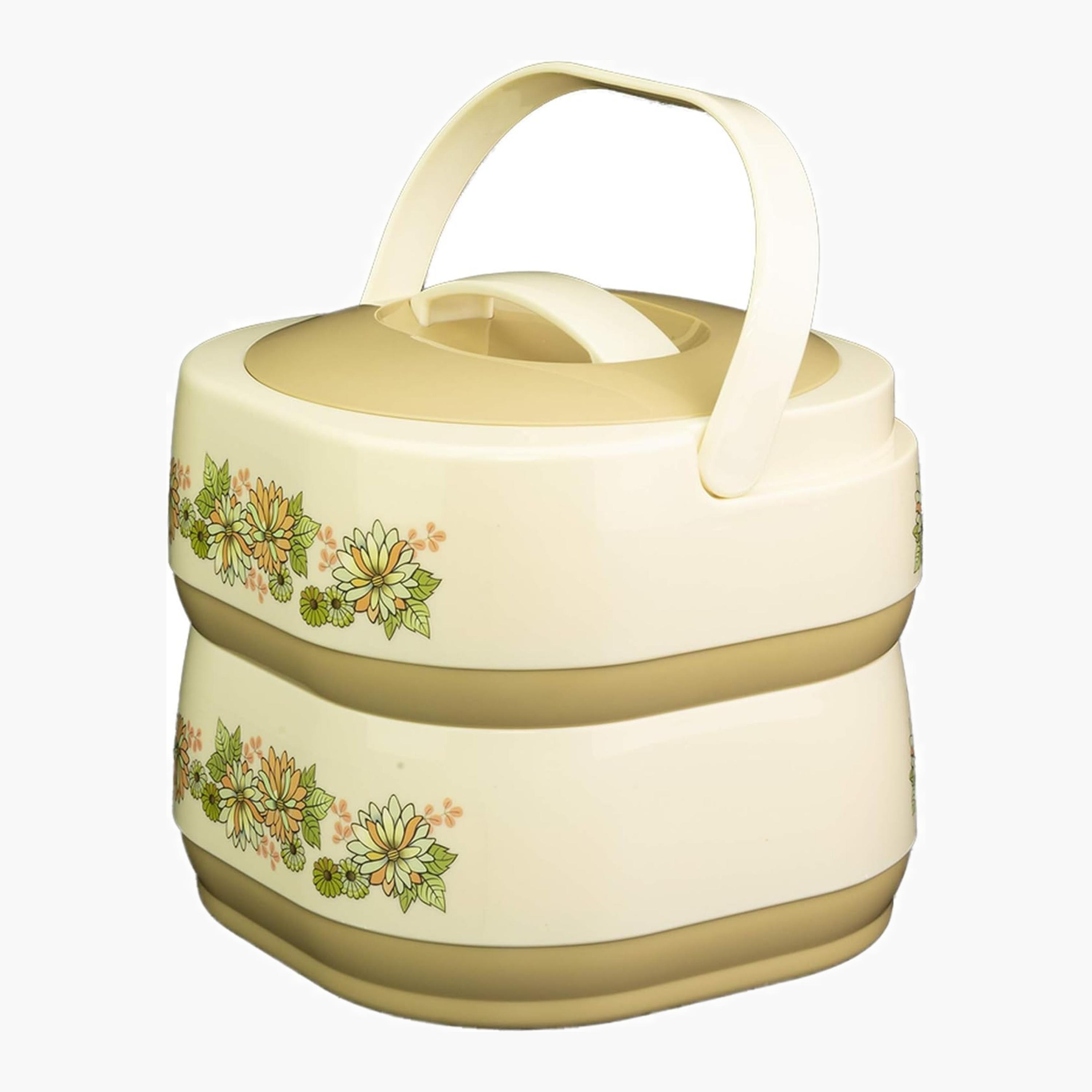 Springs Hot Cream Floral Insulated Food Container-household-kitchen-foodstorage-pantryandstorage-image-5