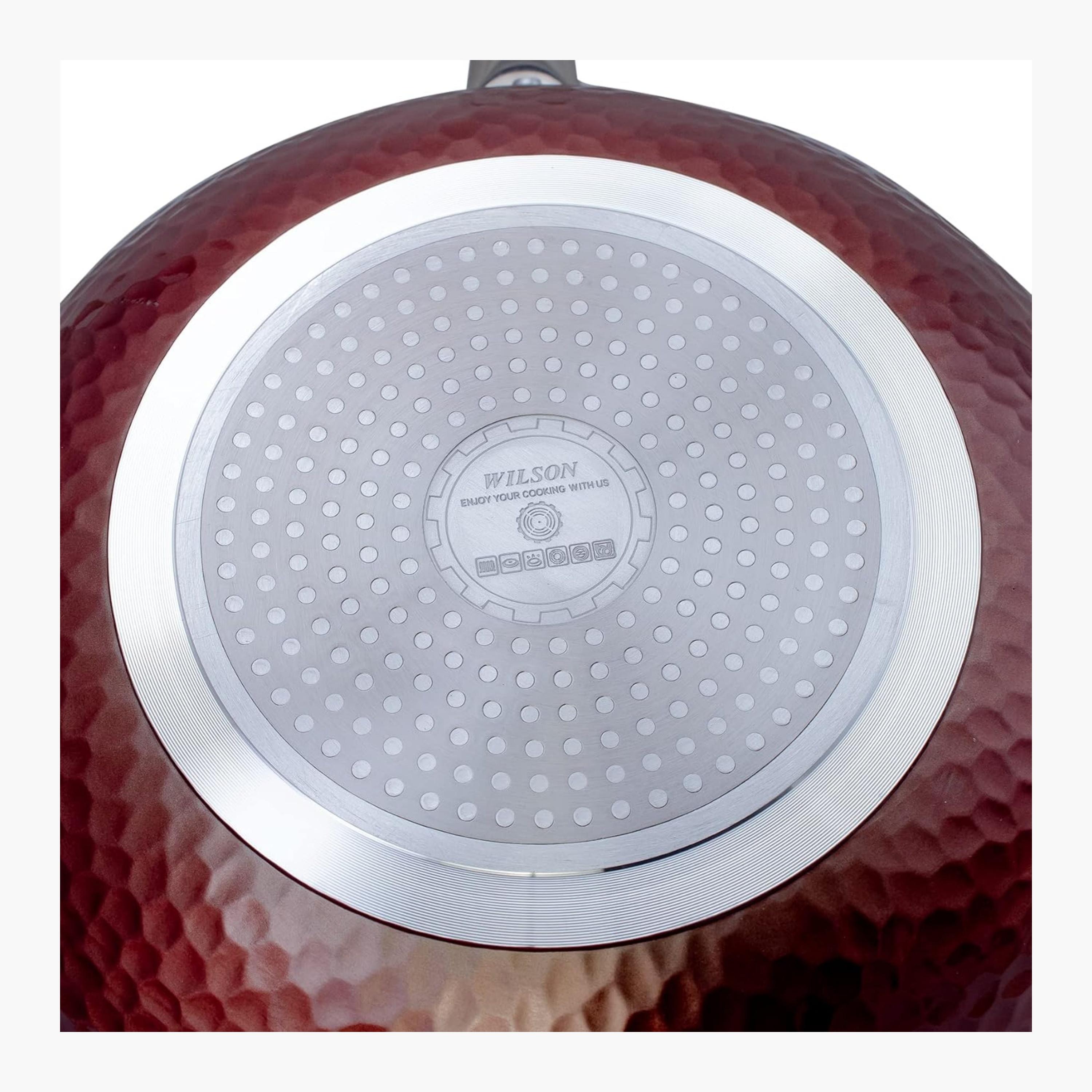 Wilson Aluminium Hammered Copper Induction Wok 32cm-household-kitchen-cookware-potsandpans-image-1