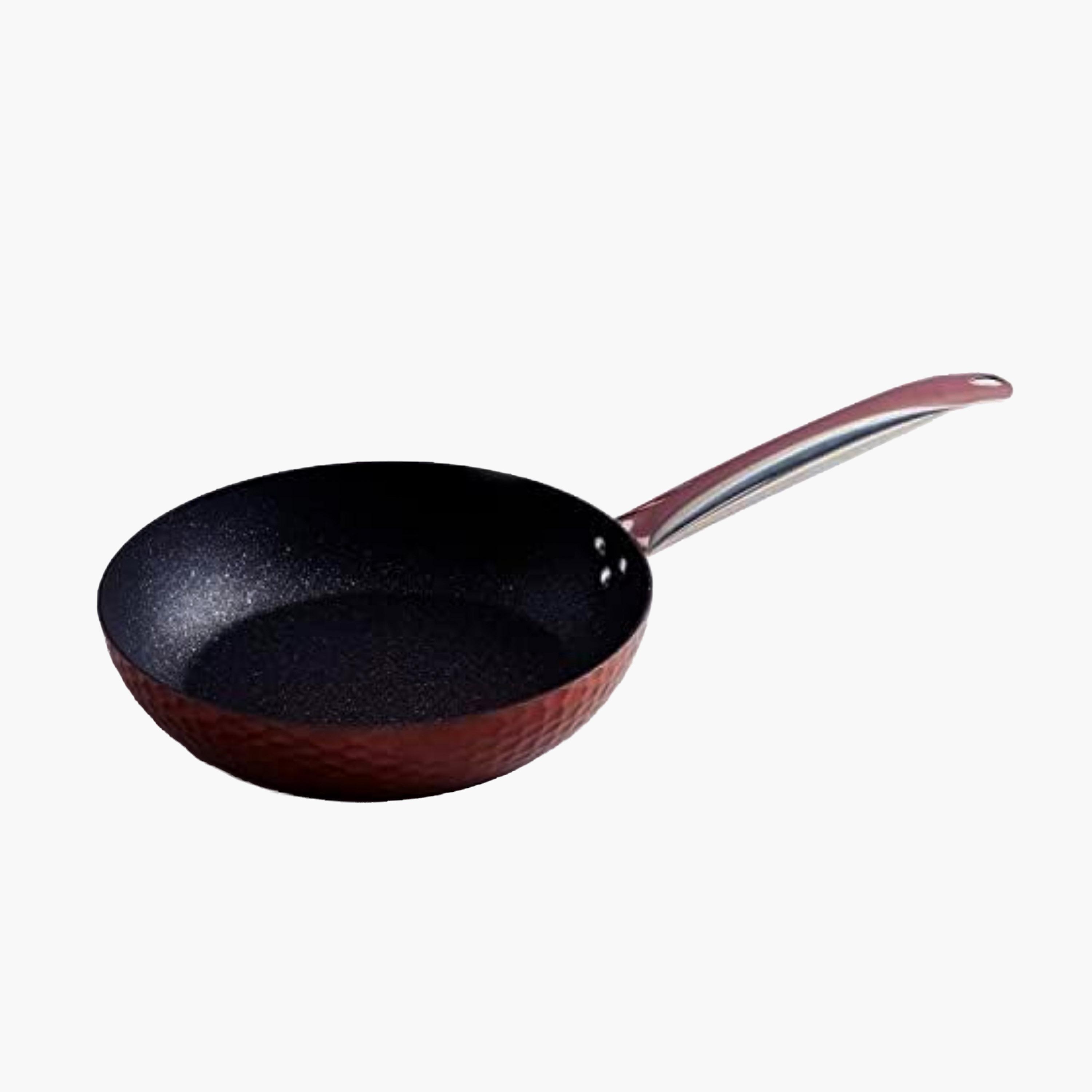 Wilson Aluminium Hammered Copper Induction Wok 32cm-household-kitchen-cookware-potsandpans-image-2