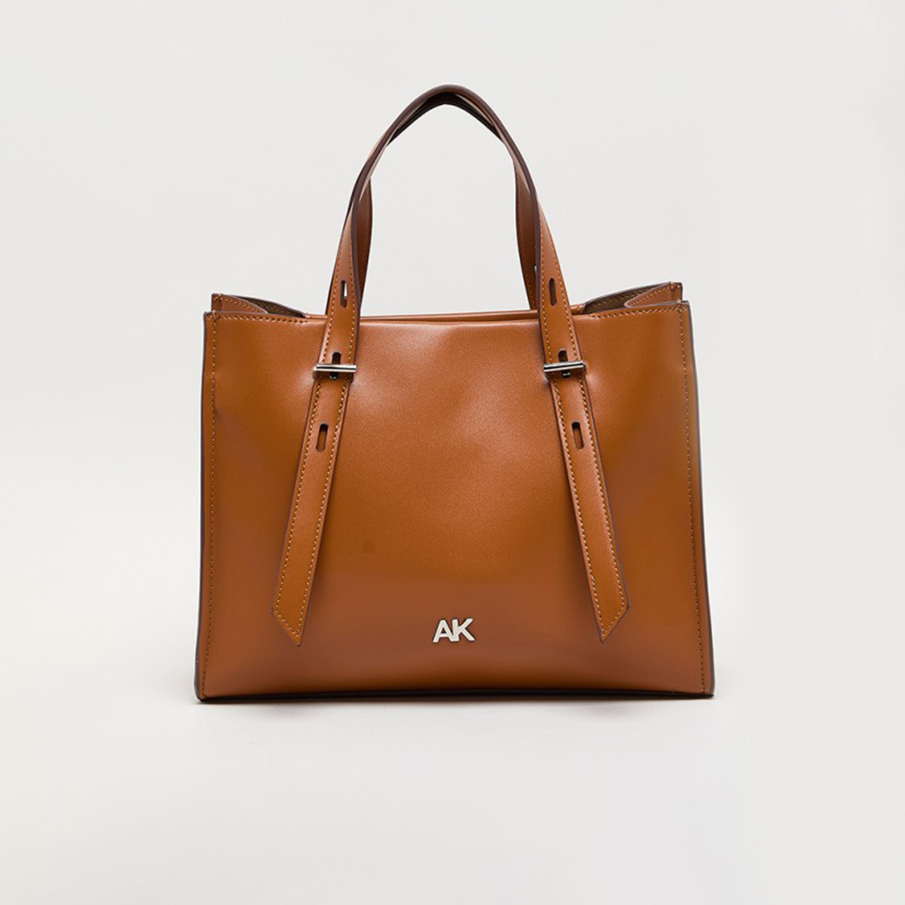 Anne Klein Monogram Top-Handle Tote Bag with Zipper and Detachable Strap-women-bagsandwallets-handbags-image-1