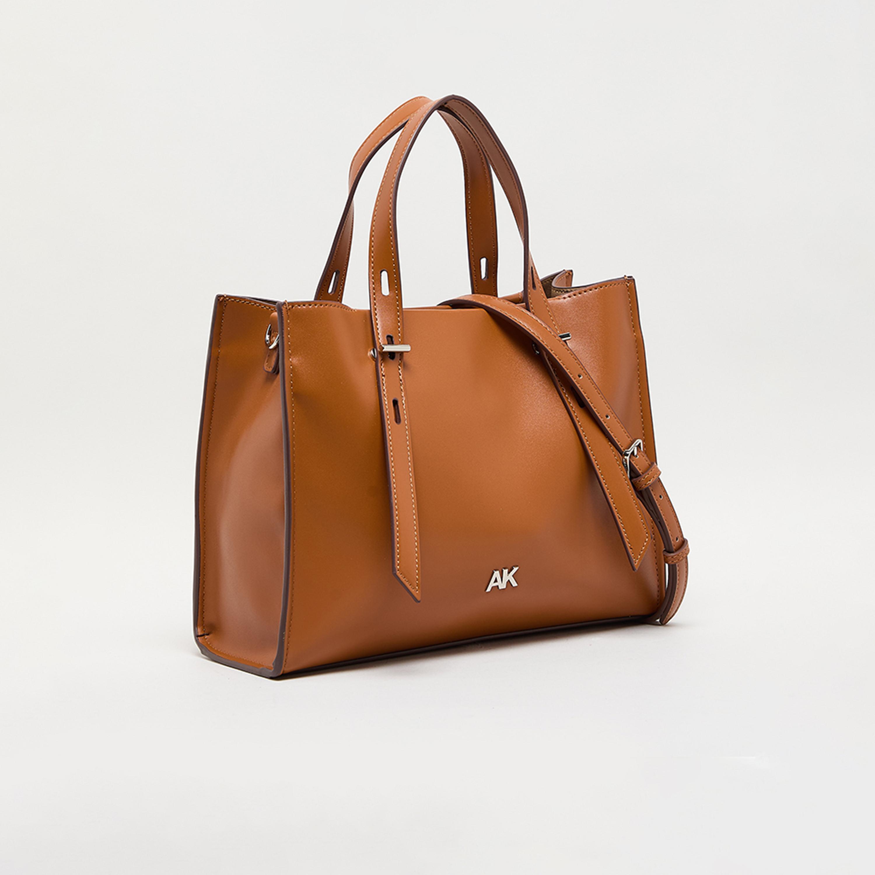 Anne Klein Monogram Top-Handle Tote Bag with Zipper and Detachable Strap-women-bagsandwallets-handbags-image-2