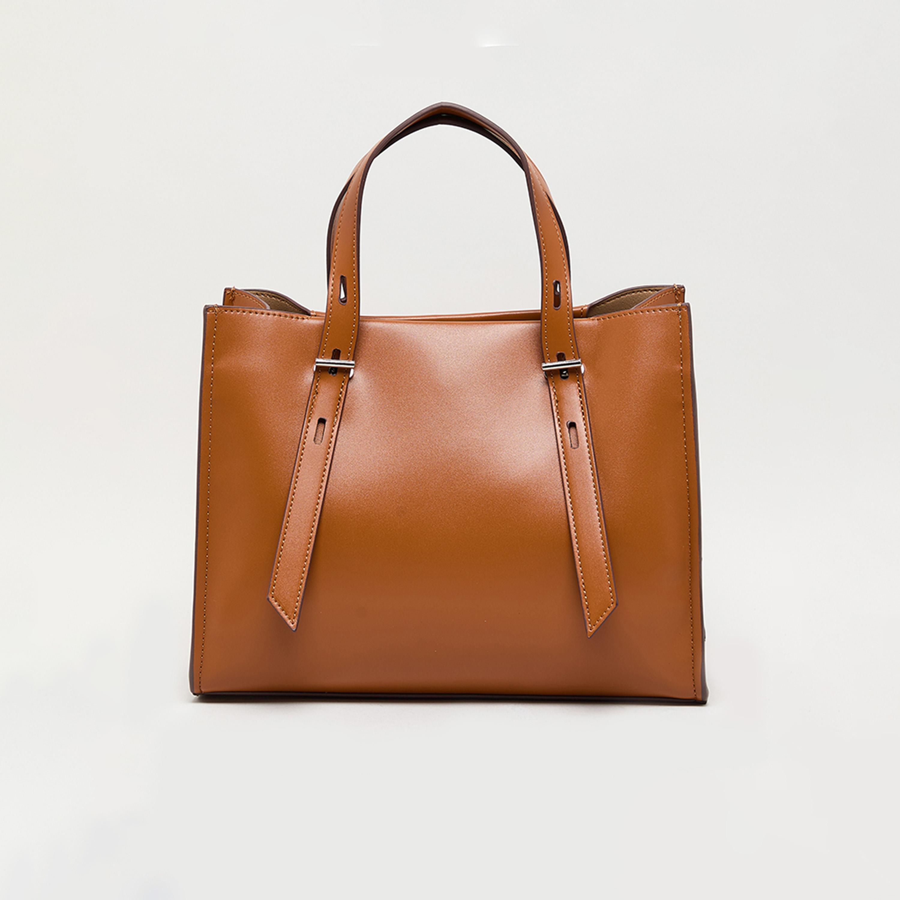 Anne Klein Monogram Top-Handle Tote Bag with Zipper and Detachable Strap-women-bagsandwallets-handbags-image-3