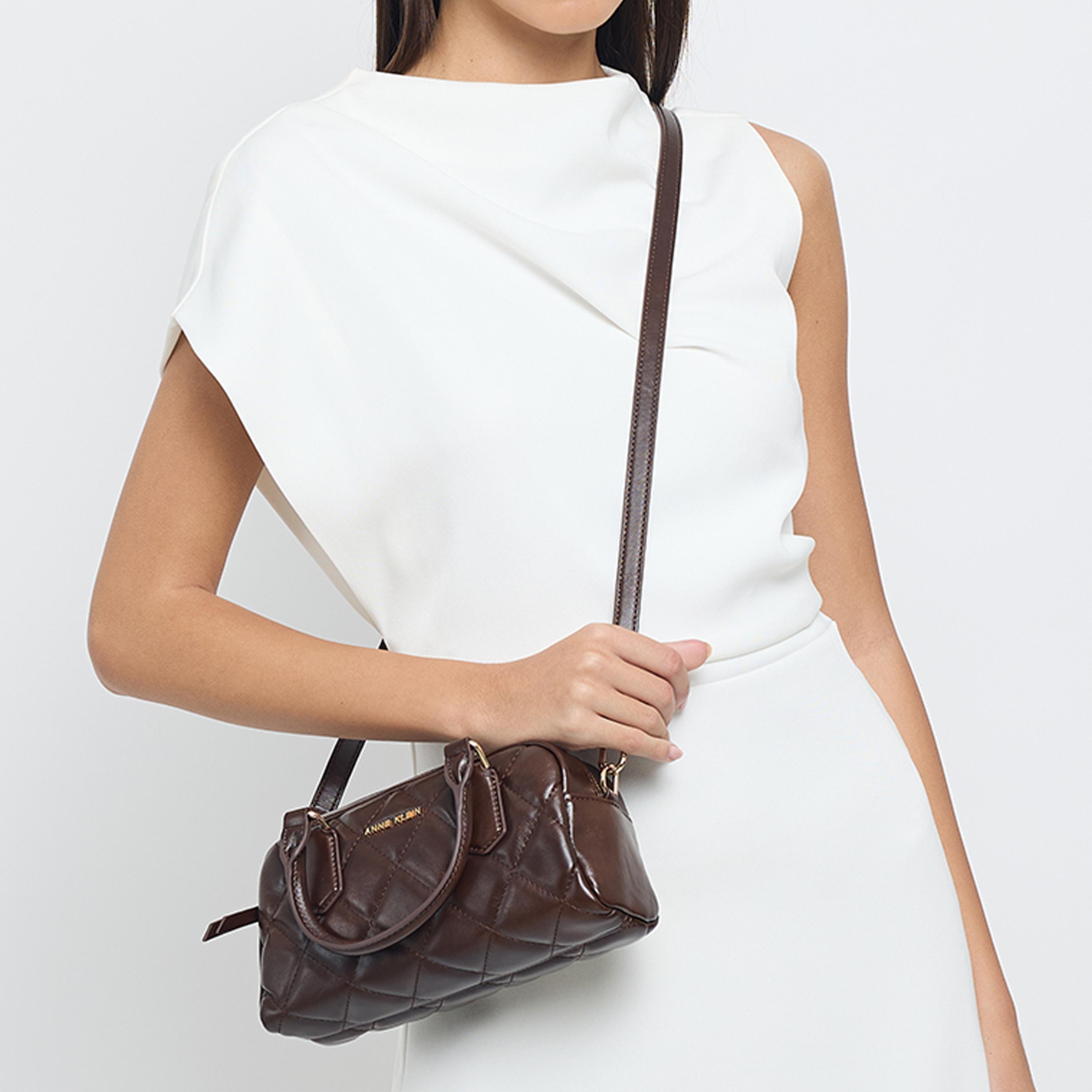 Anne Klein Quilted Top-Handle Satchel Bag with Zipper-women-bagsandwallets-handbags-image-2