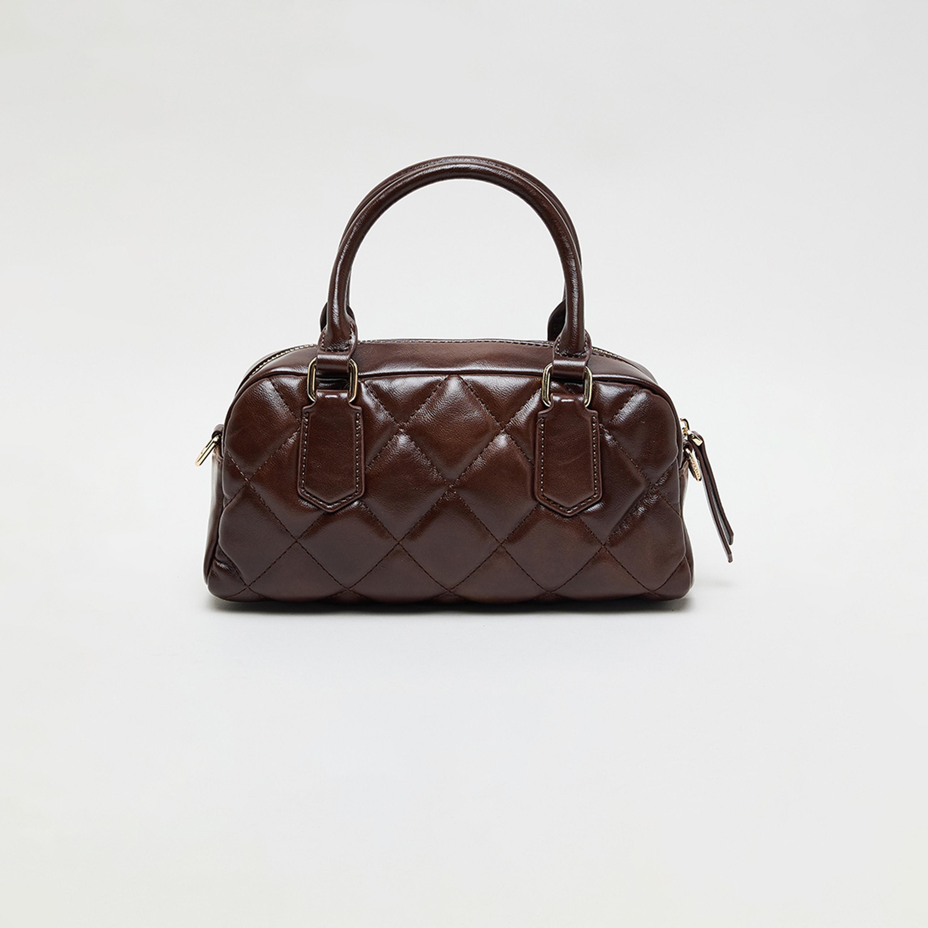 Anne Klein Quilted Top-Handle Satchel Bag with Zipper-women-bagsandwallets-handbags-image-3
