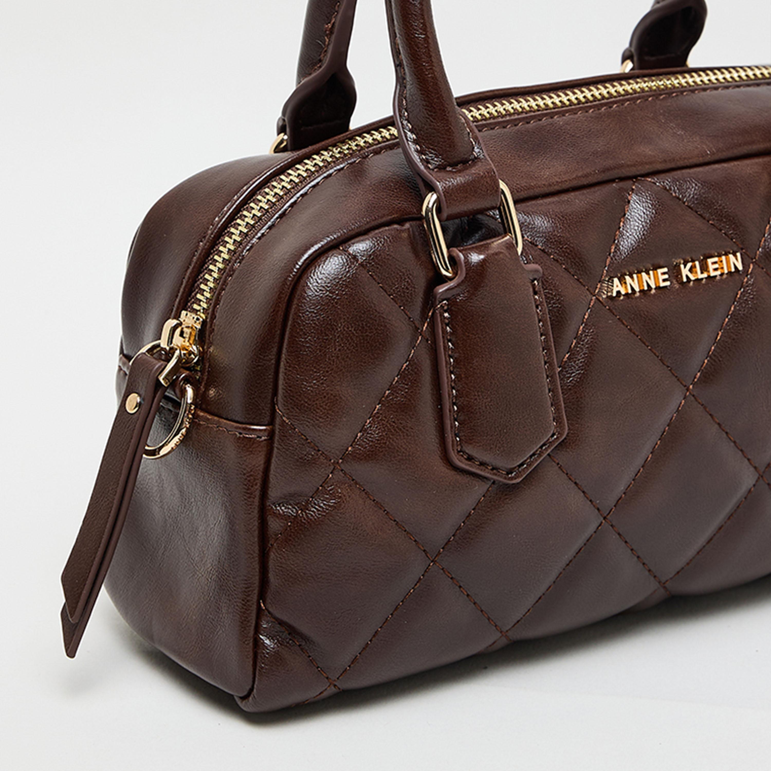 Anne Klein Quilted Top-Handle Satchel Bag with Zipper-women-bagsandwallets-handbags-image-4