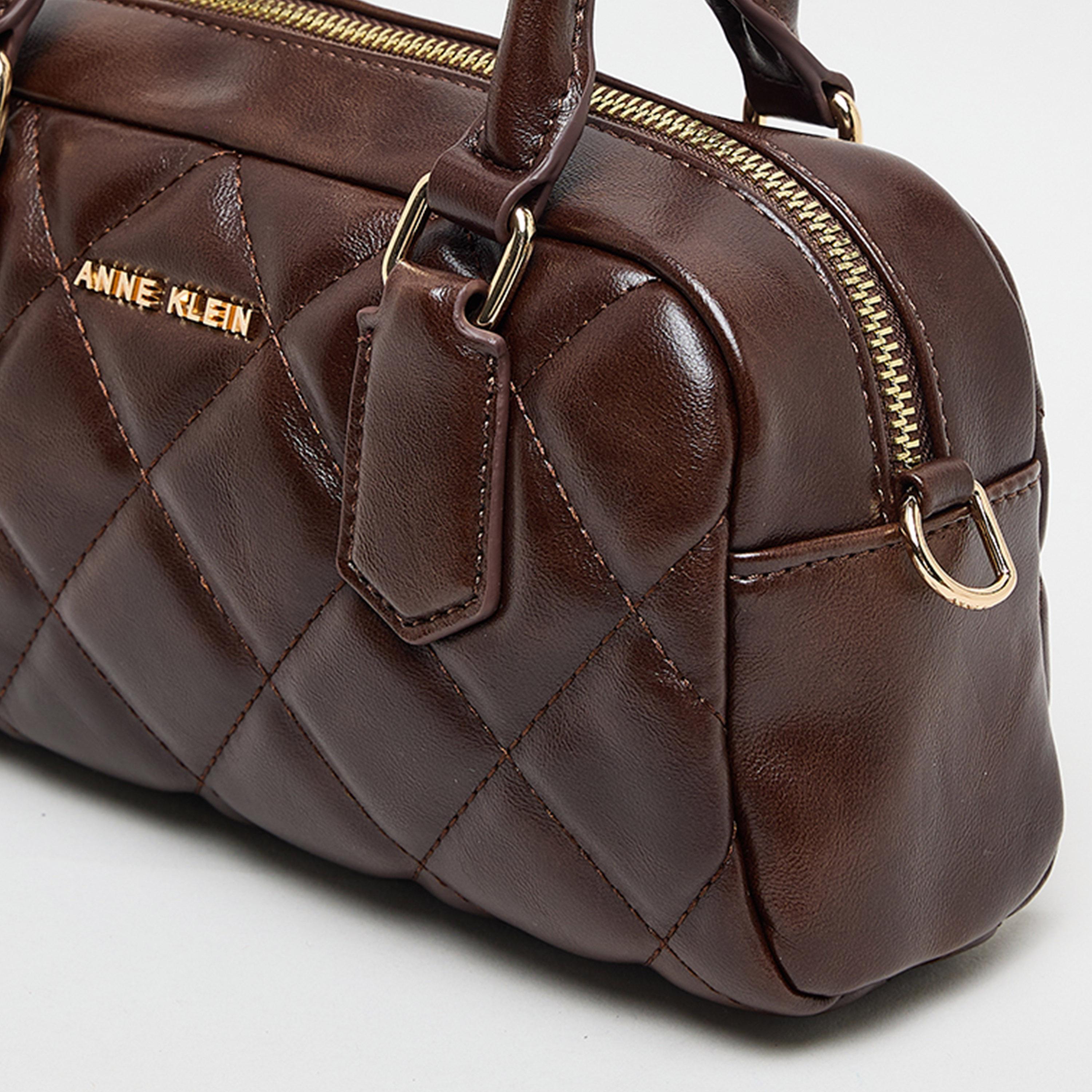 Anne Klein Quilted Top-Handle Satchel Bag with Zipper-women-bagsandwallets-handbags-image-5