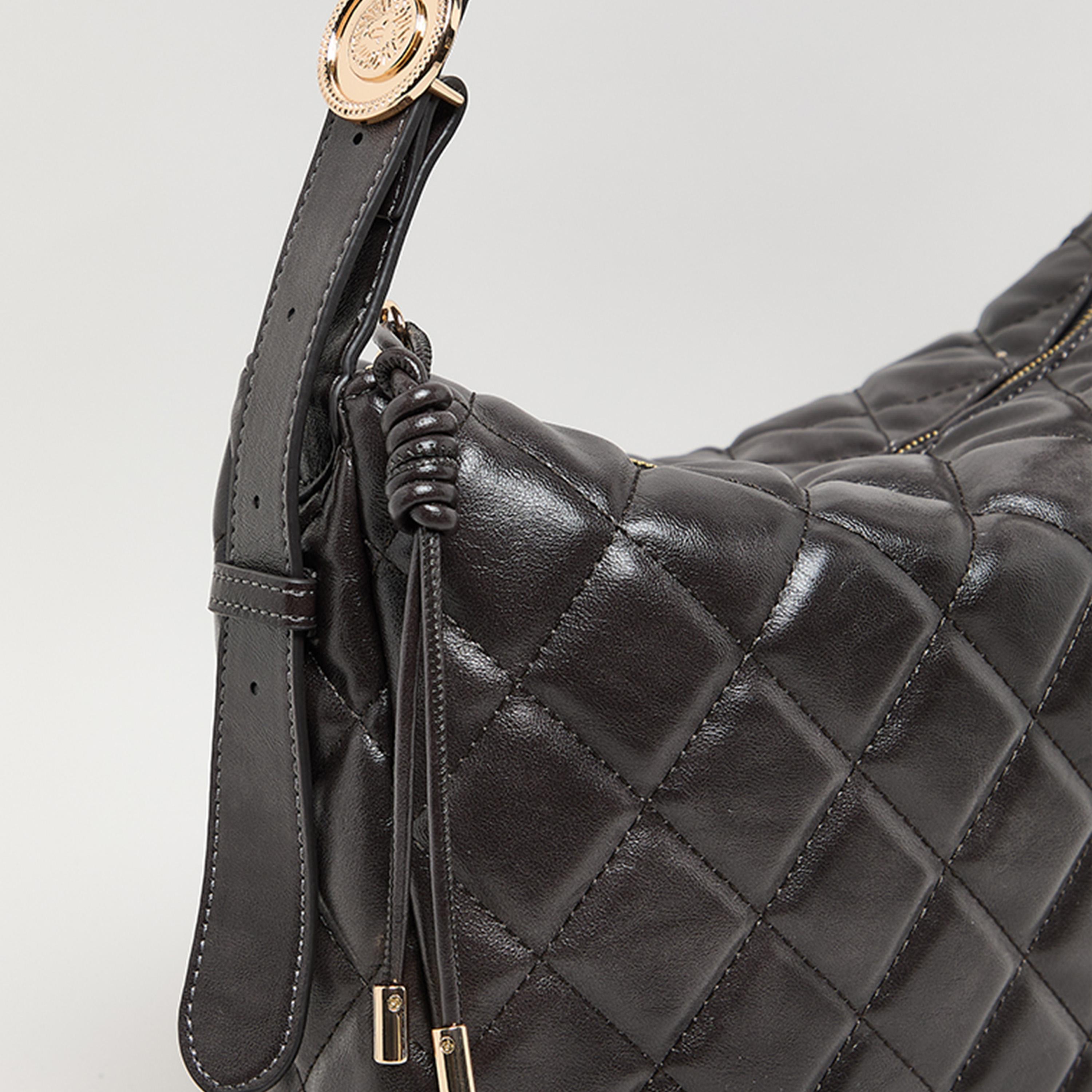 Anne Klein Quilted Crossbody Bag with Zipper and Adjustable Strap-women-bagsandwallets-handbags-image-4