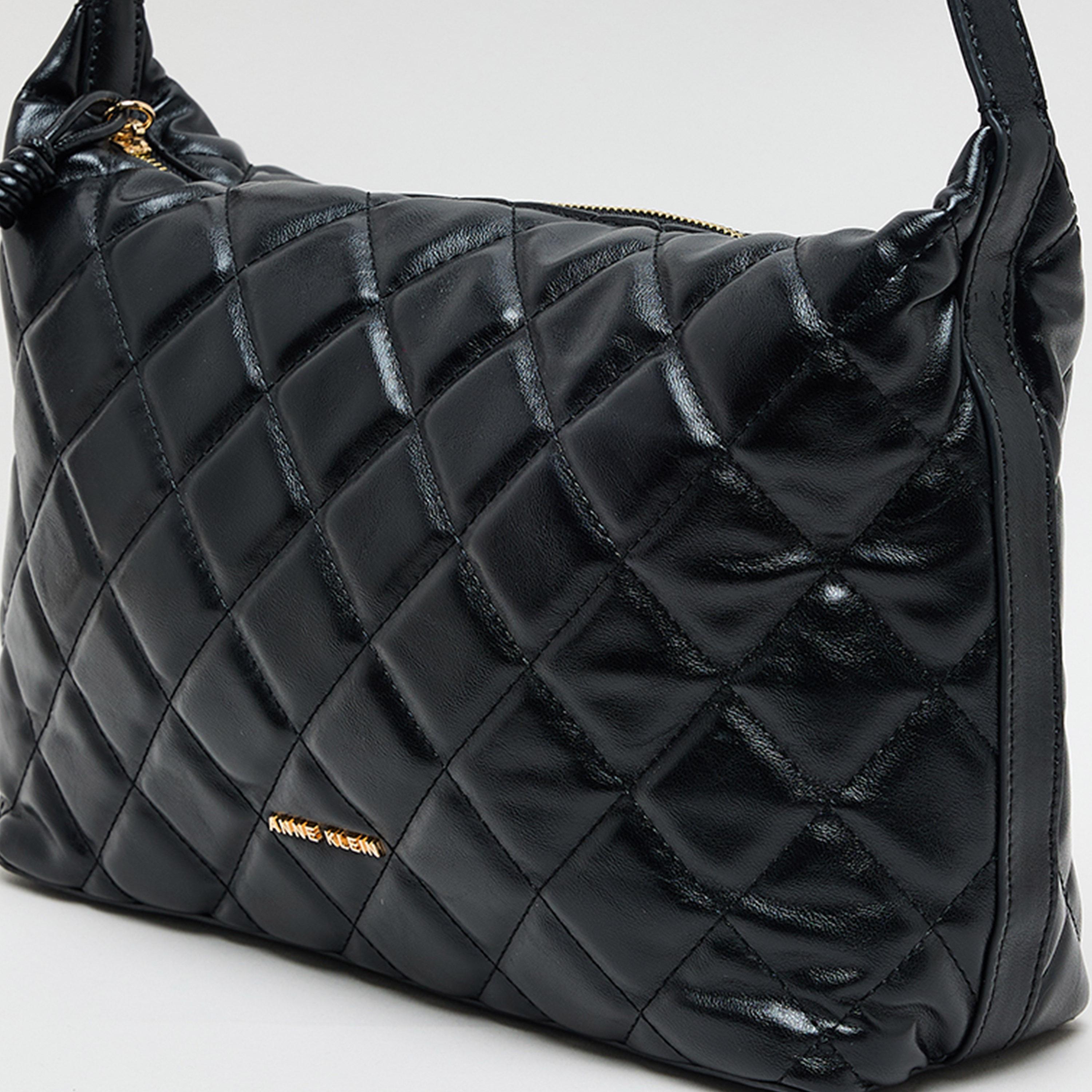 Anne Klein Quilted Crossbody Bag with Zipper and Adjustable Strap-women-bagsandwallets-handbags-image-5