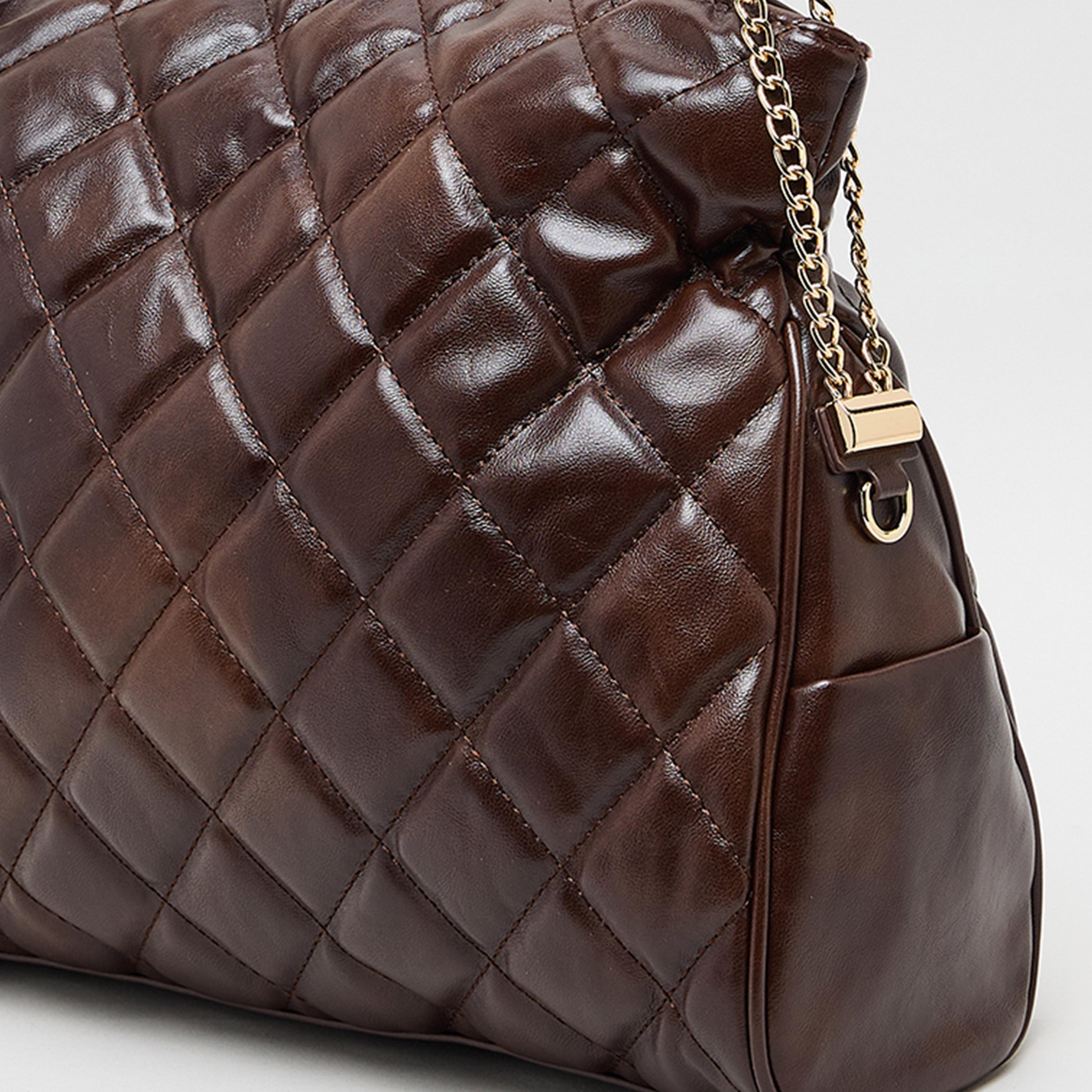 Anne Klein Quilted Top-Handle Tote Bag with Drawstring-women-bagsandwallets-handbags-image-5