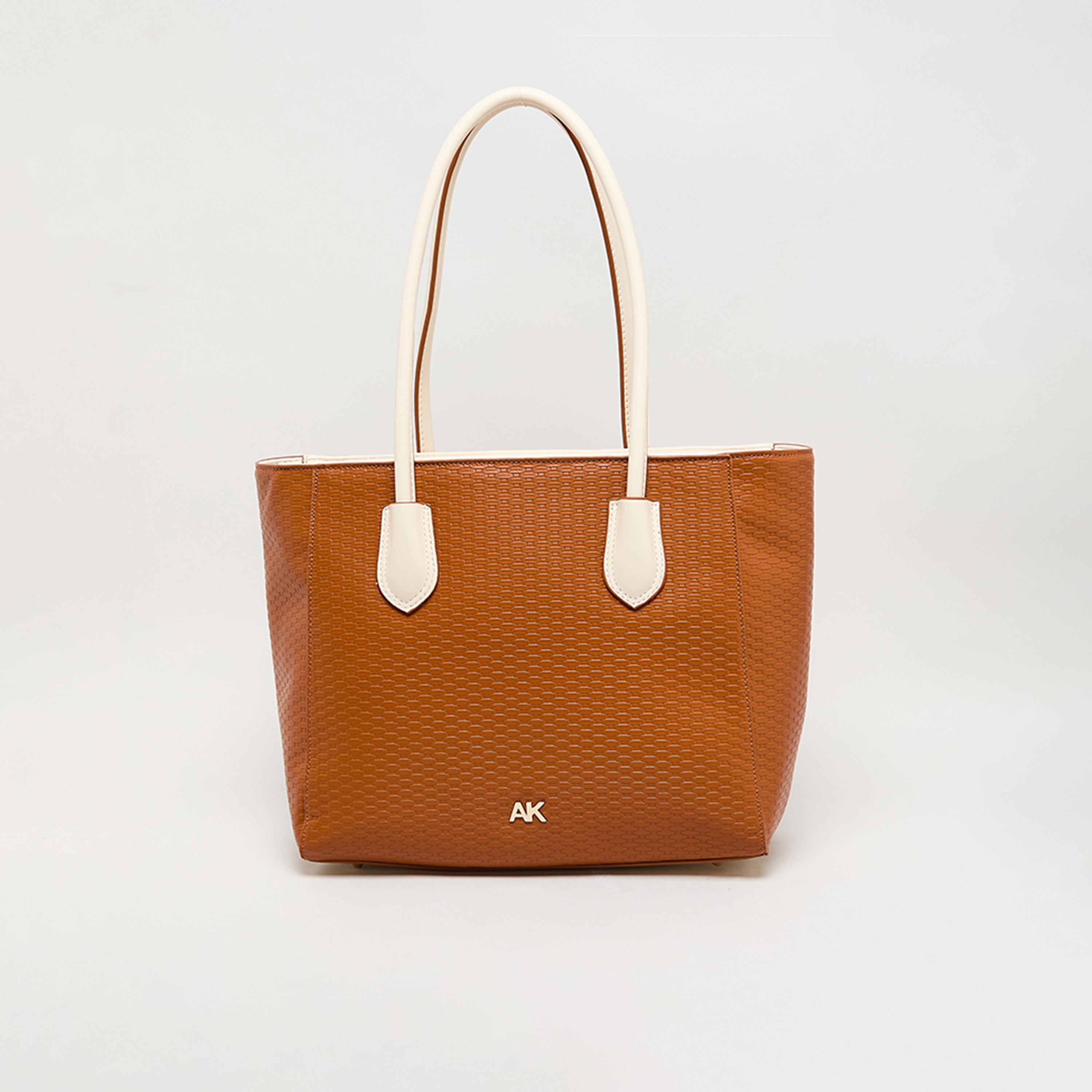 Anne Klein Textured Top-Handle Tote Bag with Zipper-women-bagsandwallets-handbags-image-3
