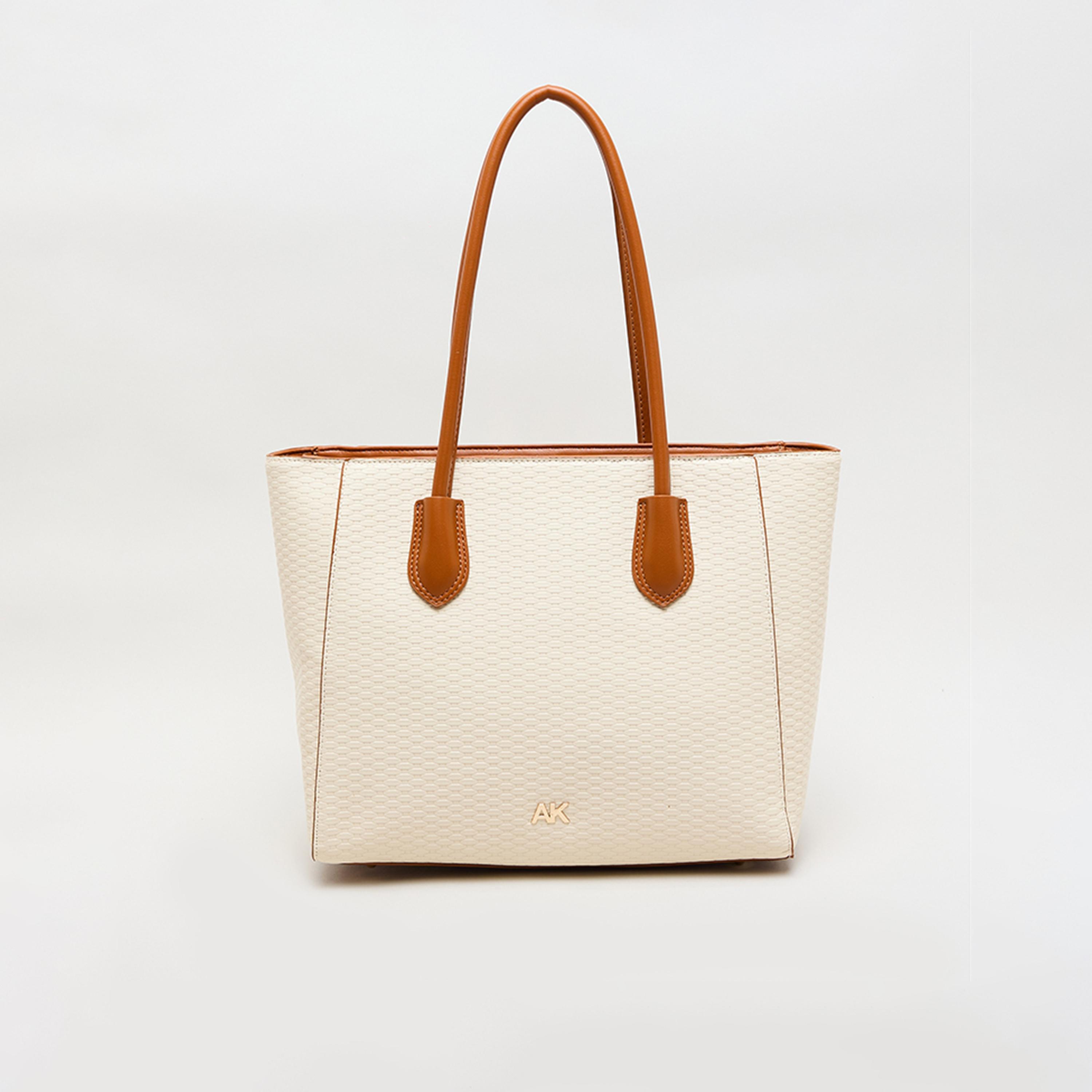 Anne Klein Textured Top-Handle Tote Bag with Zipper-women-bagsandwallets-handbags-image-3