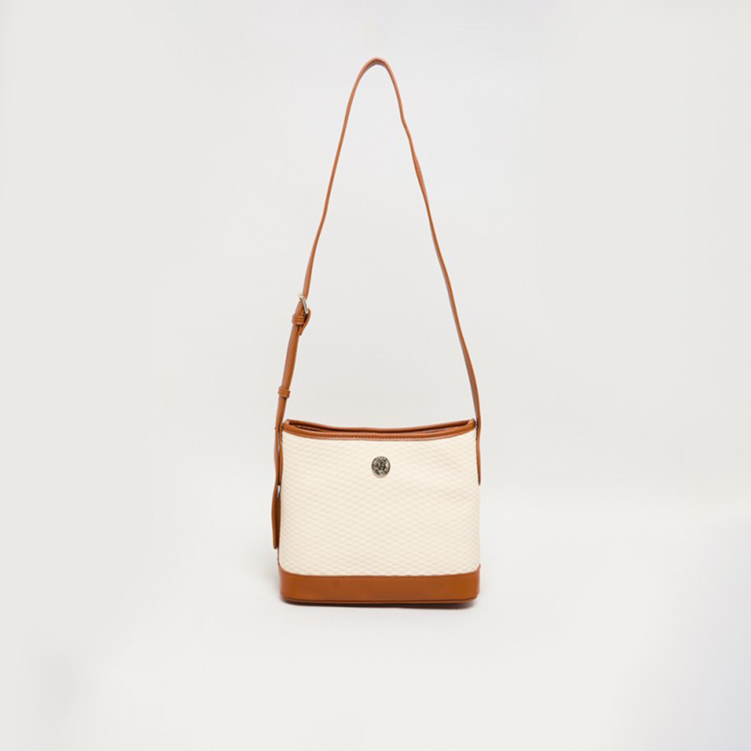 آن كلين - شنطة كروس منقوشة بسحاب وحزام قابل للتعديل-women-bagsandwallets-handbags-image-1