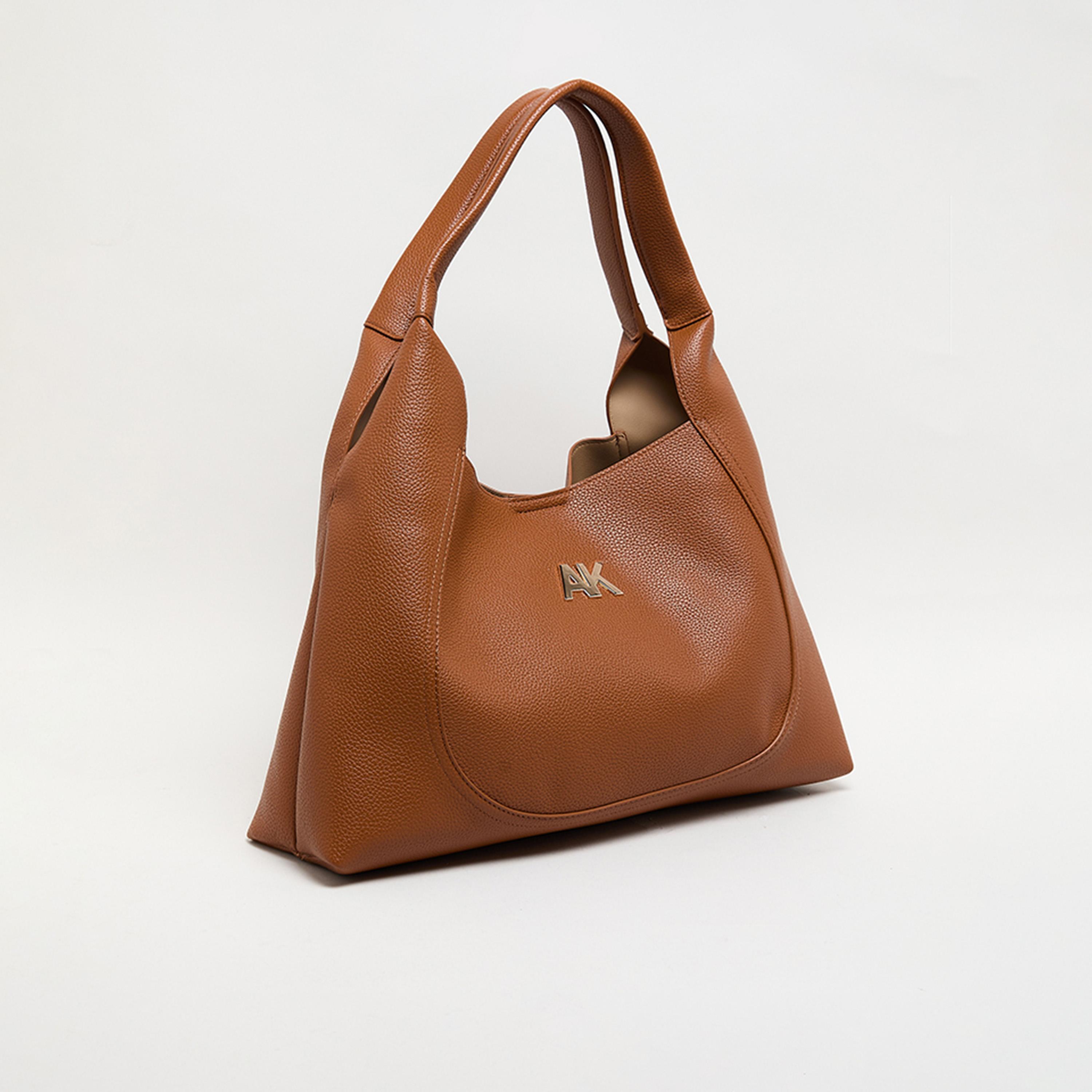 آن كلين - شنطة تسوق بمقبضين وشعار مونوجرام مع فتحة علوية-women-bagsandwallets-handbags-image-4