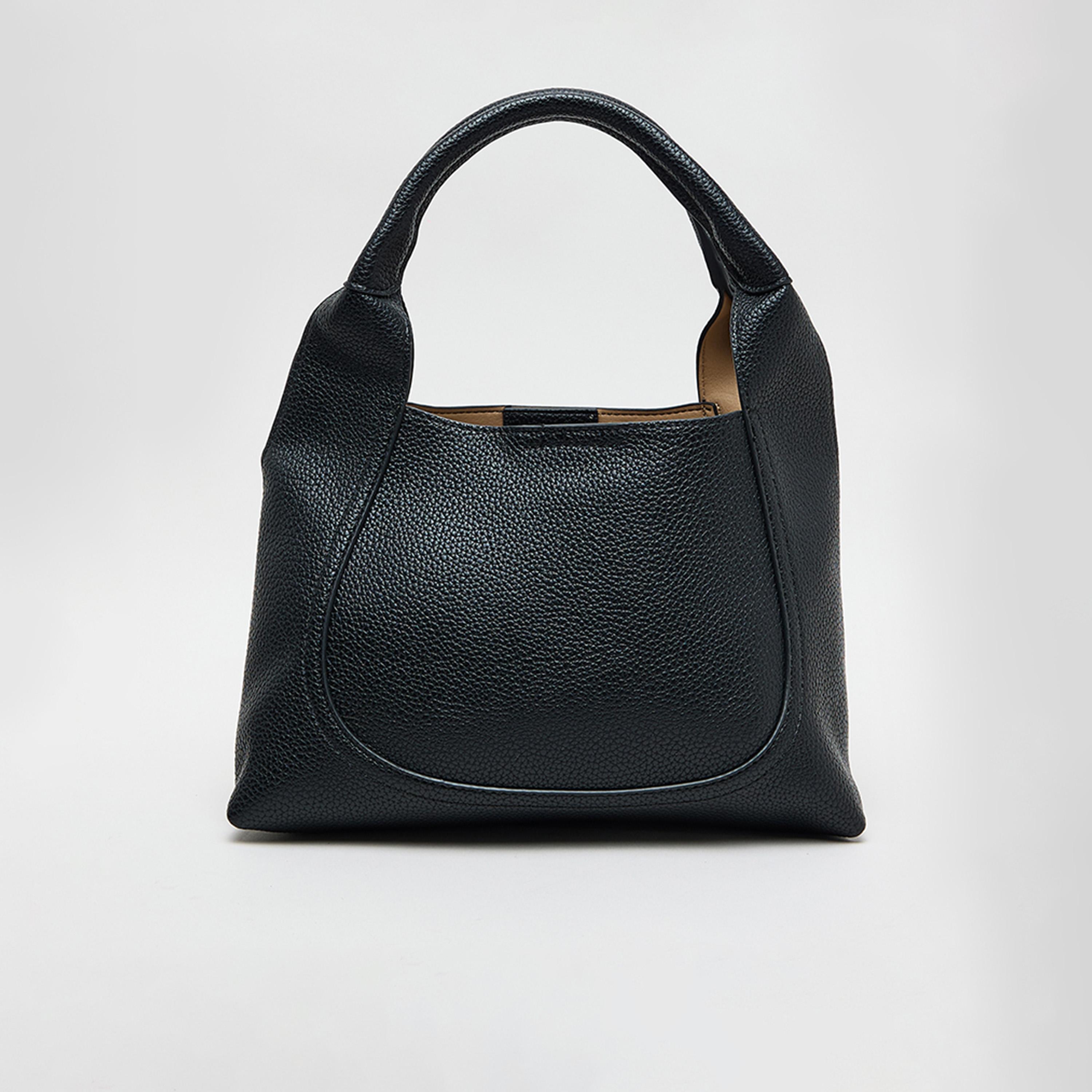Anne Klein Monogram Double-Handle Hobo Bag with Open Top and Detachable Strap-women-bagsandwallets-handbags-image-4