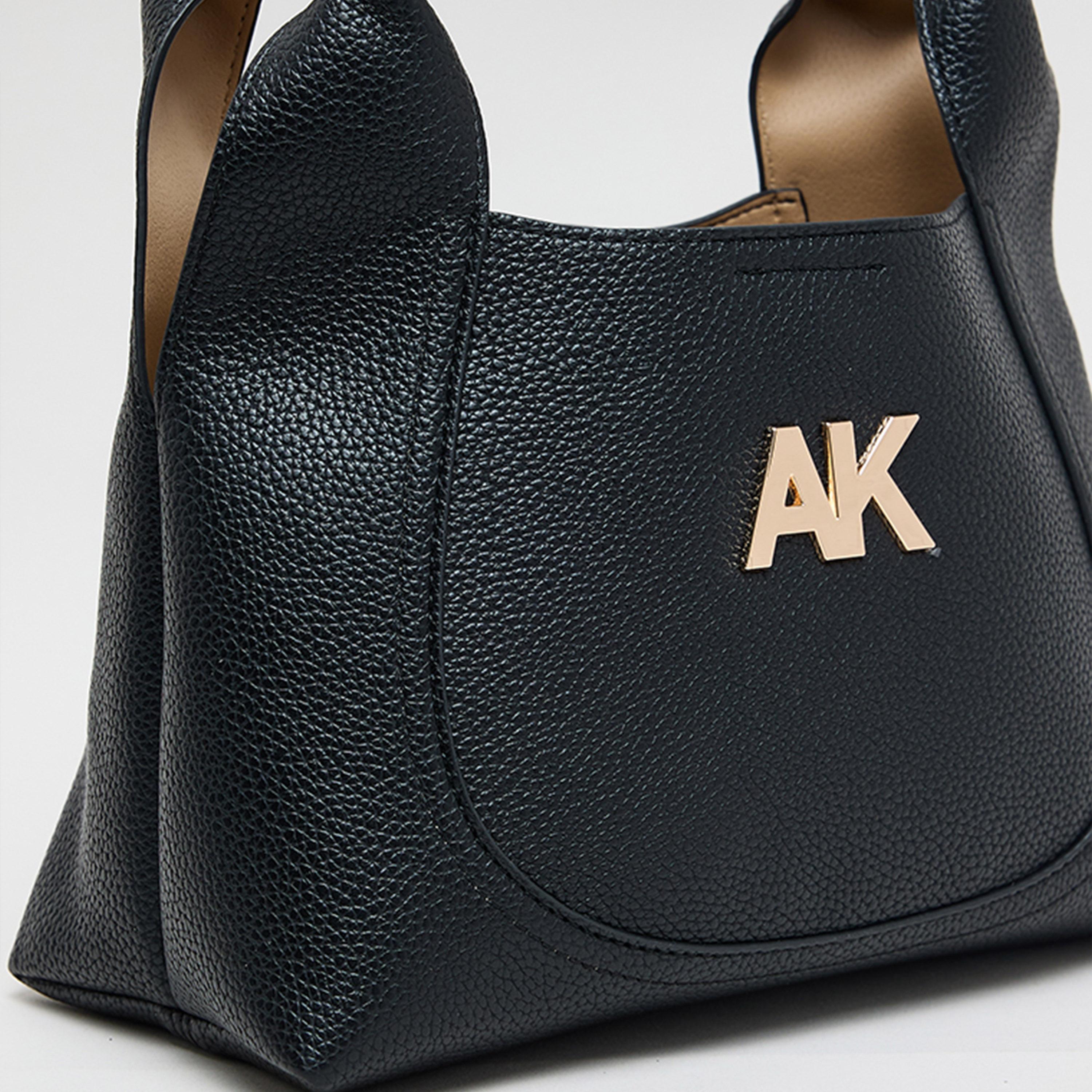 Anne Klein Monogram Double-Handle Hobo Bag with Open Top and Detachable Strap-women-bagsandwallets-handbags-image-5