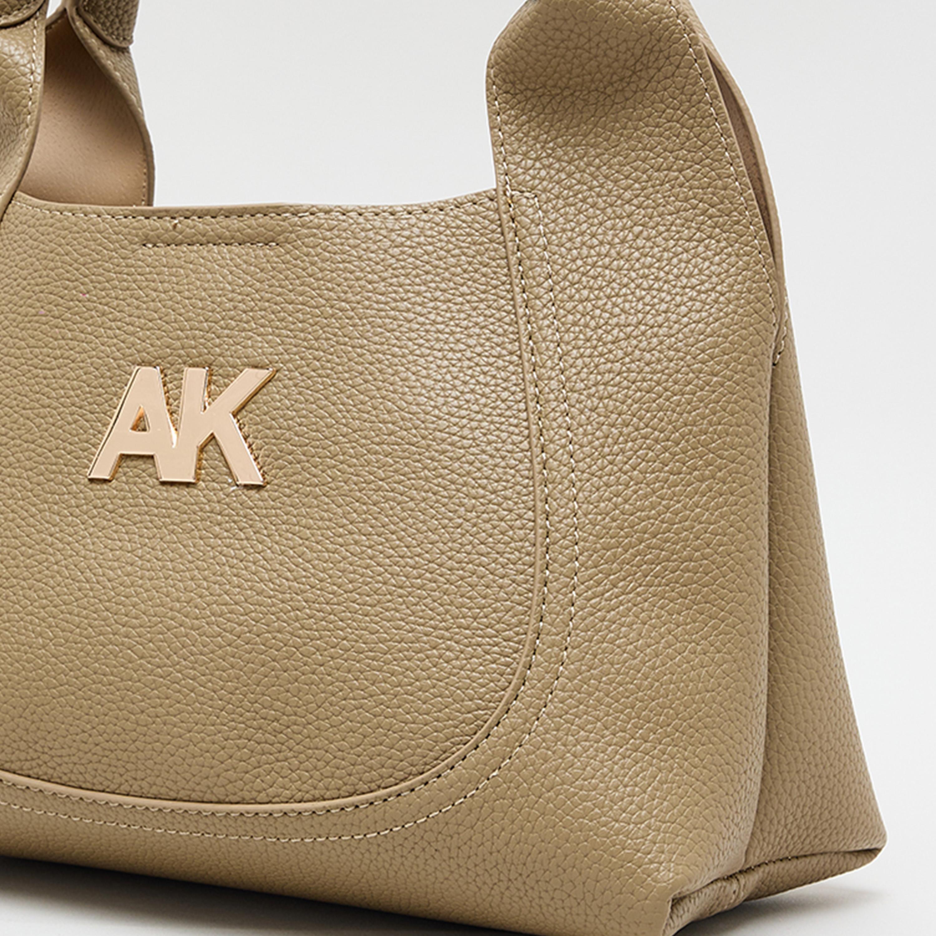 Anne Klein Monogram Double-Handle Hobo Bag with Open Top and Detachable Strap-women-bagsandwallets-handbags-image-6