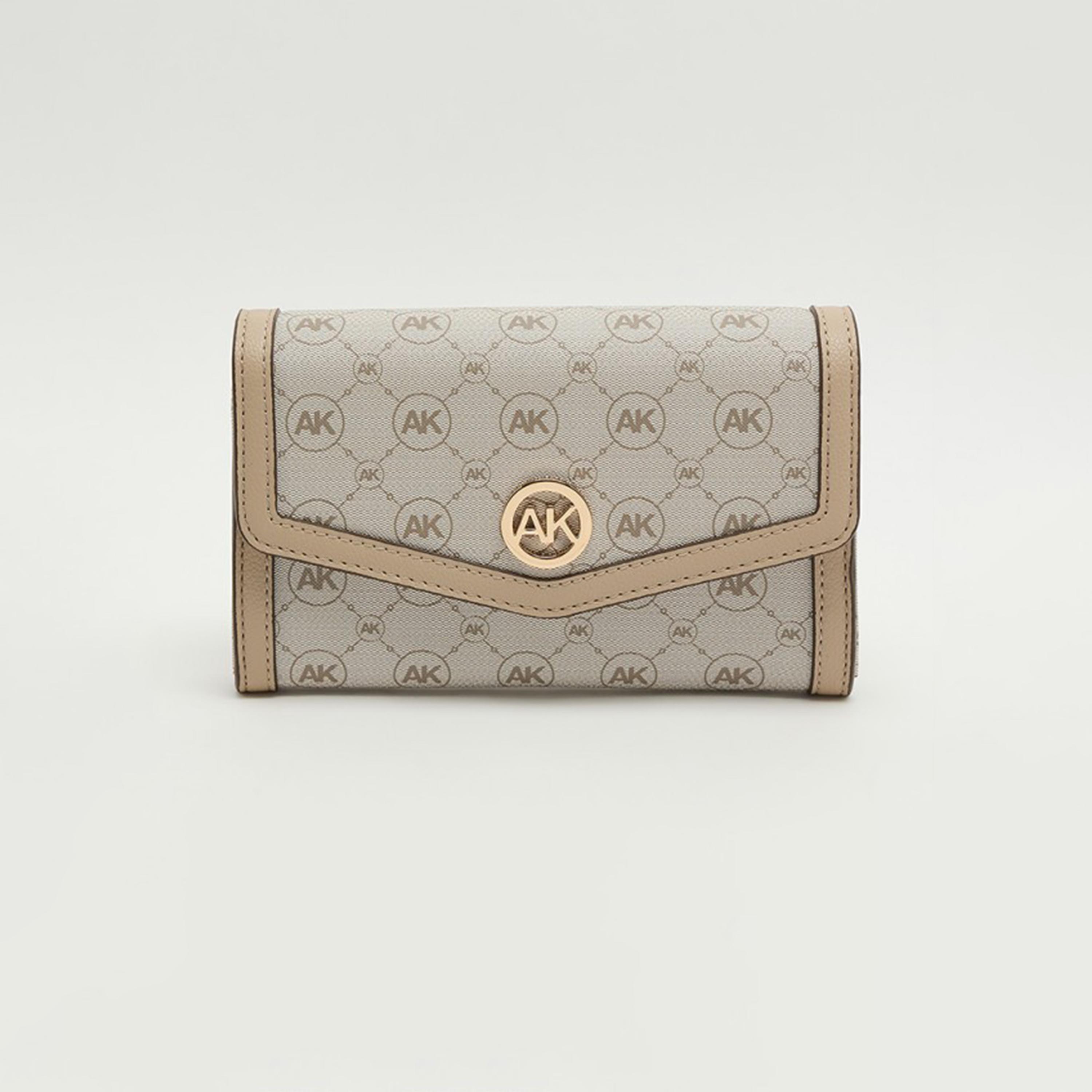 آن كلين - شنطة كروس بنقشة المونوغرام مع غطاء وحزام قابل للإزالة-women-bagsandwallets-handbags-image-1
