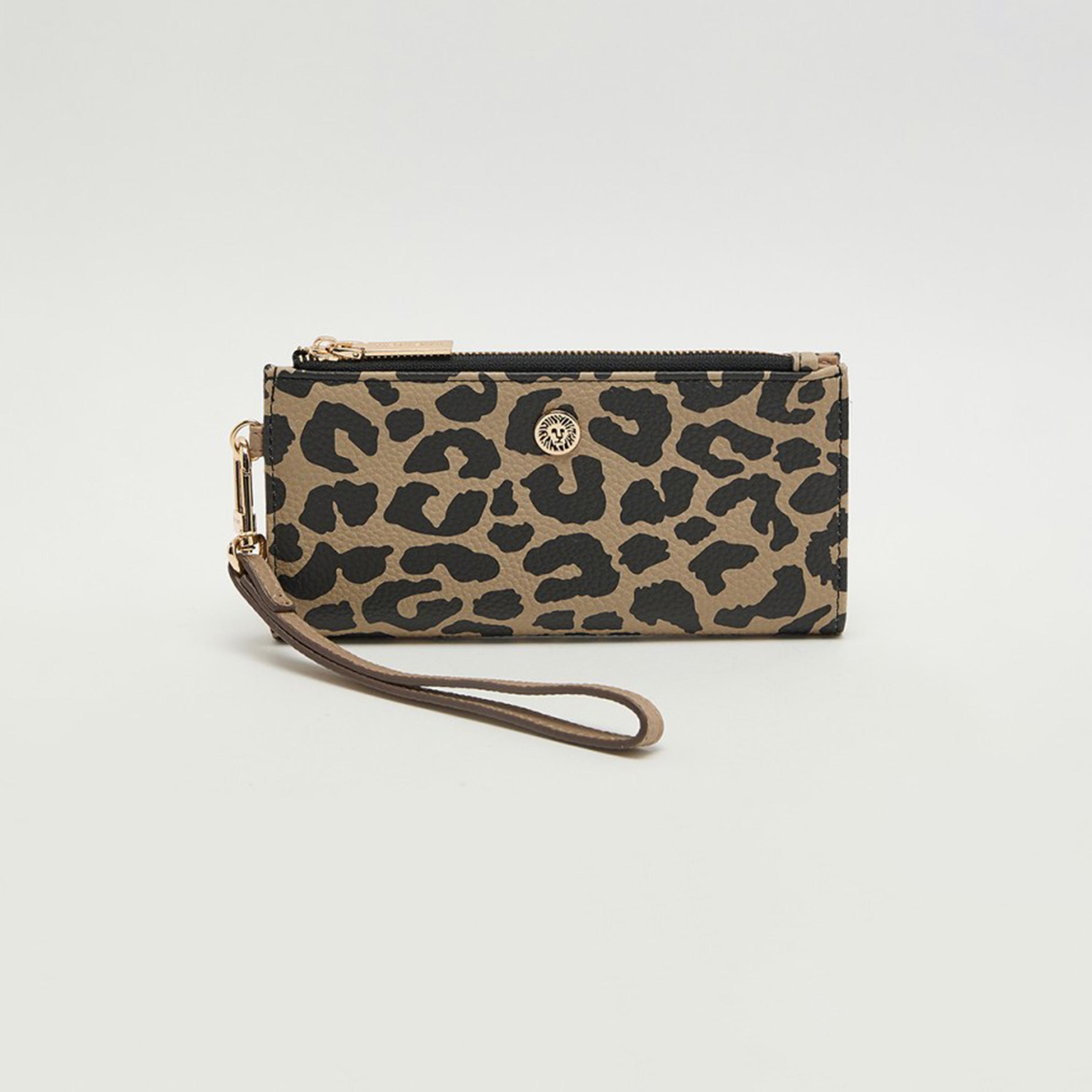 آن كلين - محفظة بنقشة جلد الحيوانات بسحاب-women-bagsandwallets-wallets-image-1