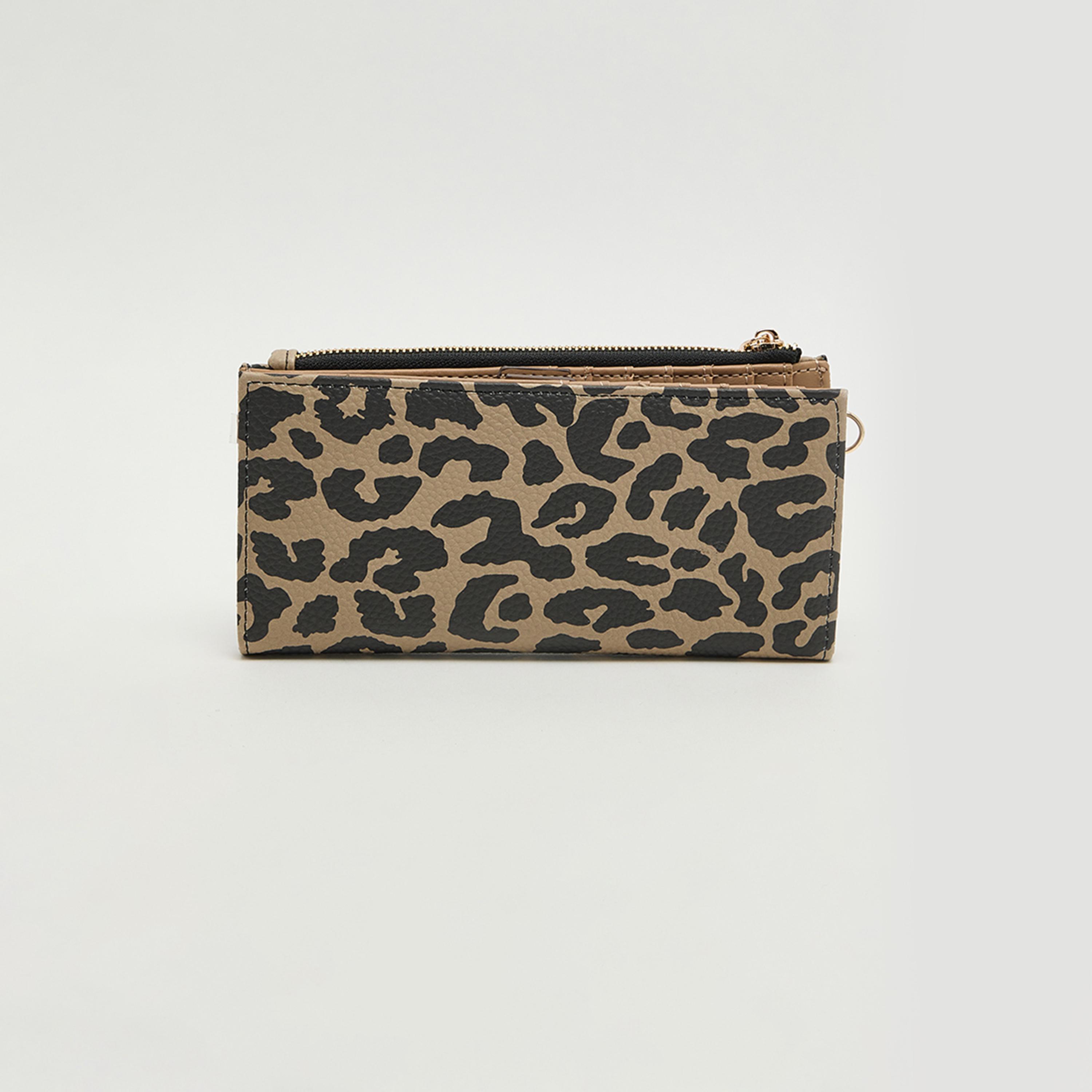 Anne Klein Animal Print Wallet with Zipper-women-bagsandwallets-wallets-image-3