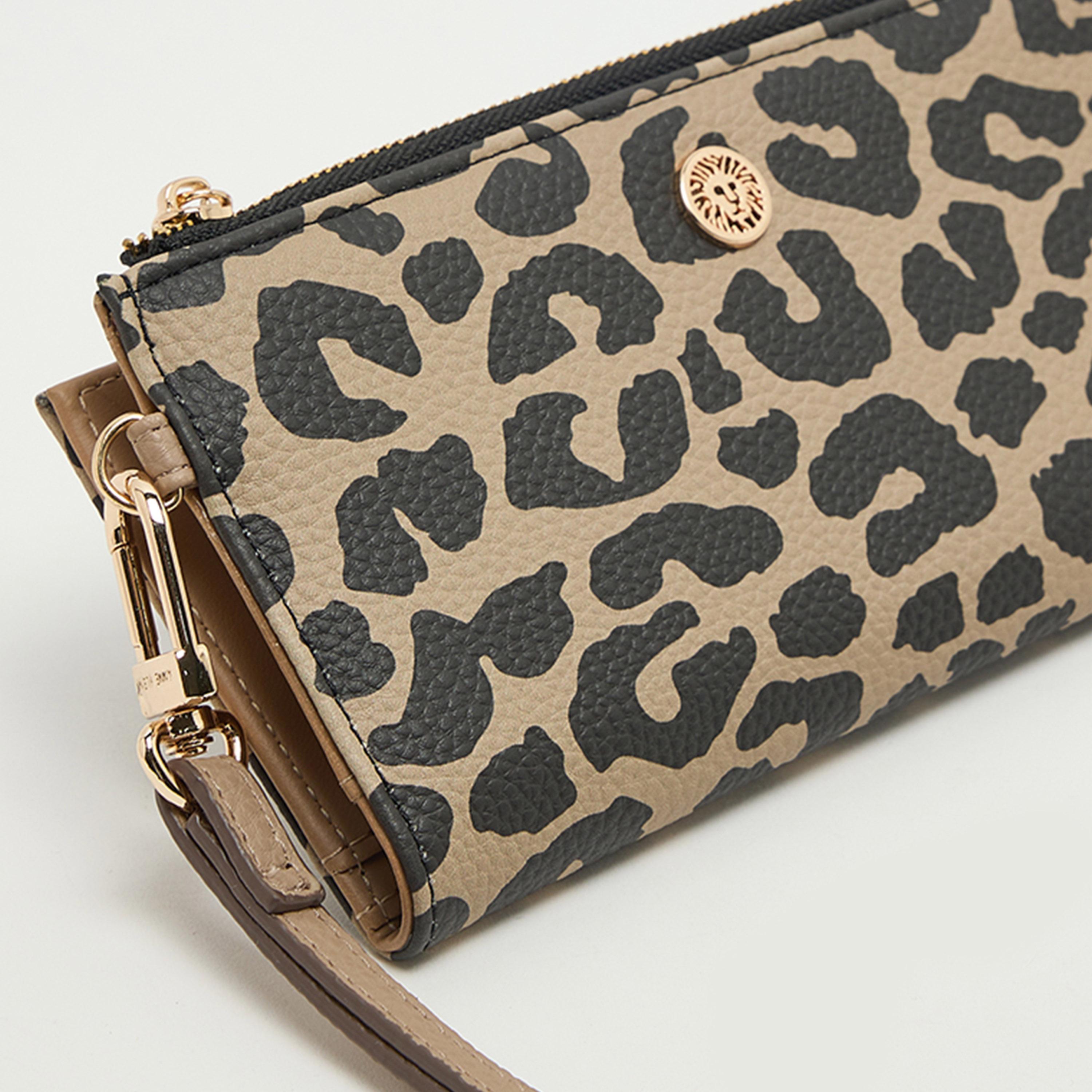 آن كلين - محفظة بنقشة جلد الحيوانات بسحاب-women-bagsandwallets-wallets-image-4