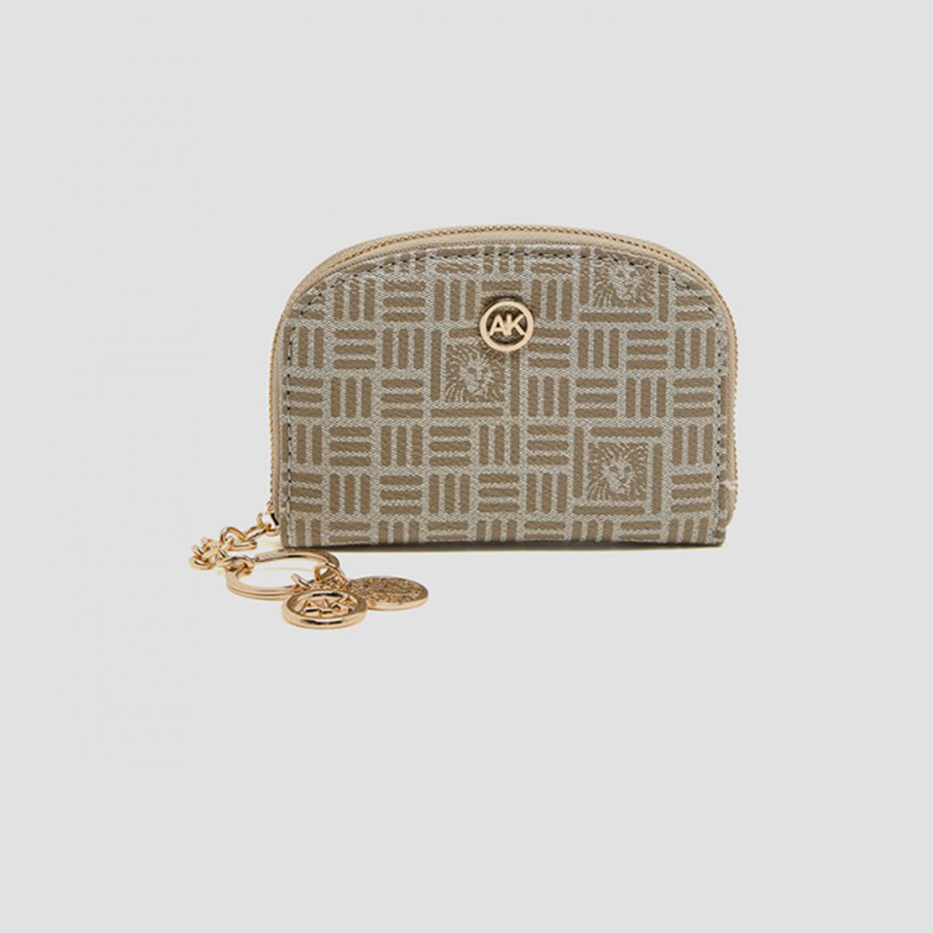 آن كلين - حامل بطاقات مزين بشعار مع سحاب-women-bagsandwallets-wallets-image-1